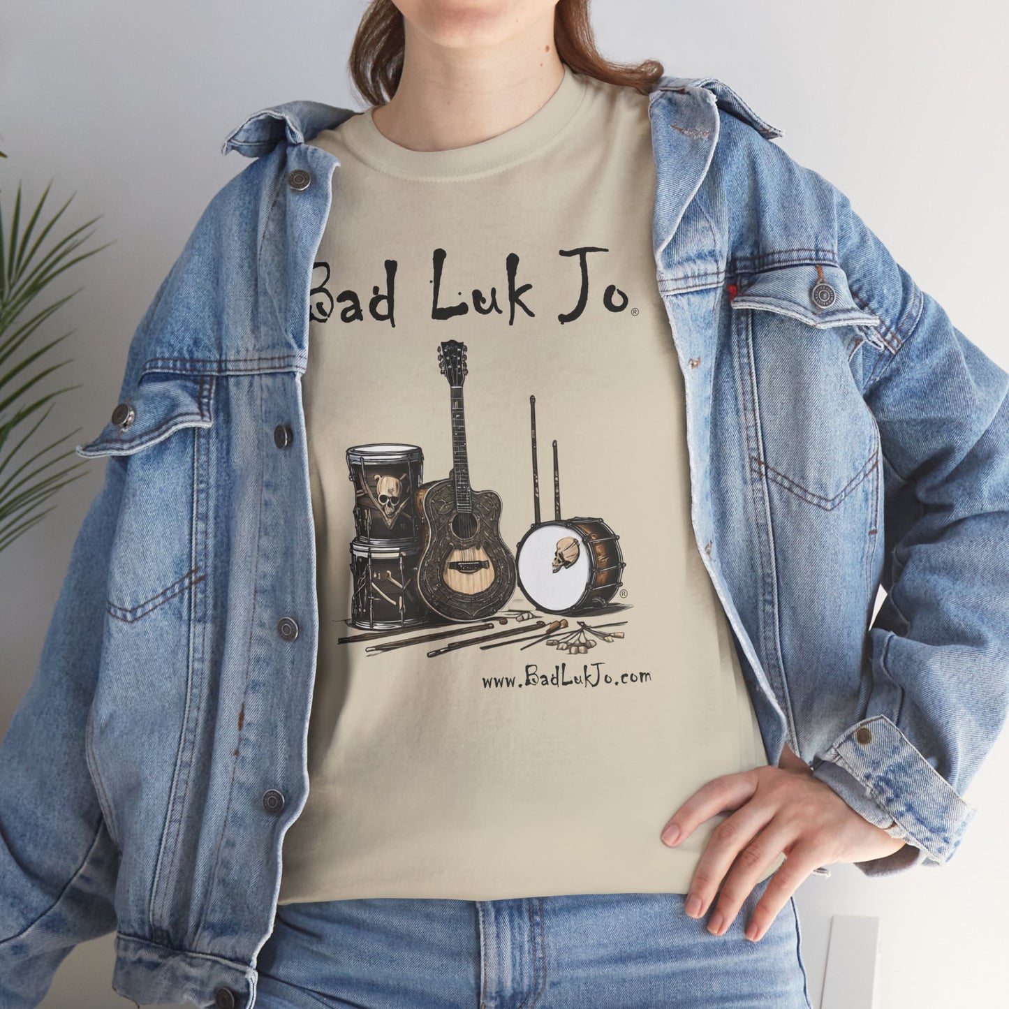 Bad Luk Jo Unisex Heavy Cotton Tee - Perfect Gift for Music Lovers - FREE ECONOMY SHIPPING