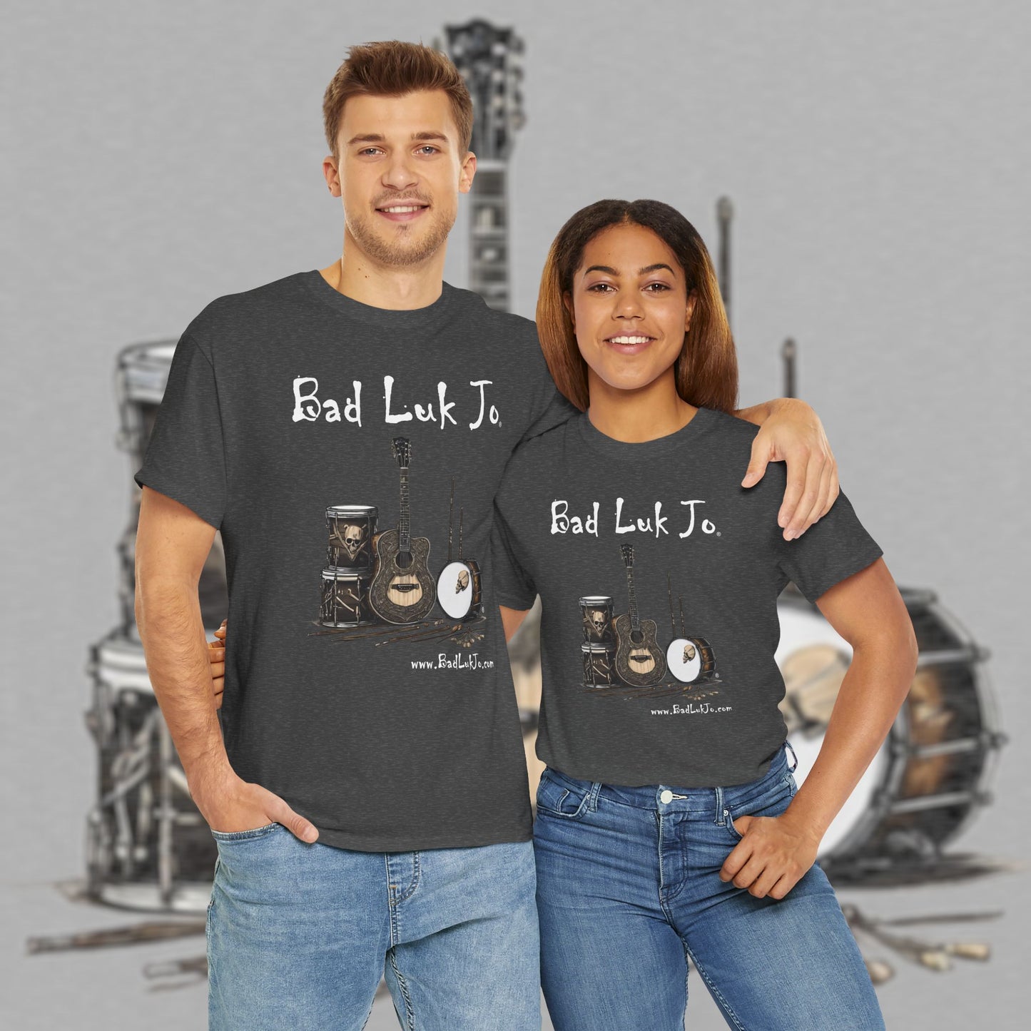 Bad Luk Jo Unisex Heavy Cotton Tee - Perfect Gift for Music Lovers - FREE ECONOMY SHIPPING