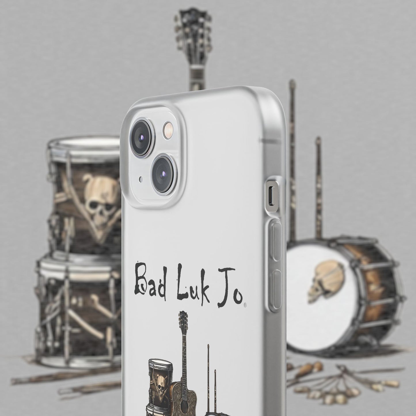 Bad Luk Jo iPhone Flexi Case - Perfect for Music Lovers! - FREE ECONOMY SHIPPING
