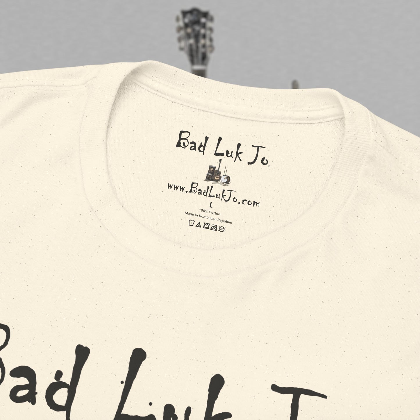 Bad Luk Jo Unisex Heavy Cotton Tee - "There's Good Luk in Every Cup" - Perfect Gift for Coffee Lovers - FREE ECONOMY SHIPPING