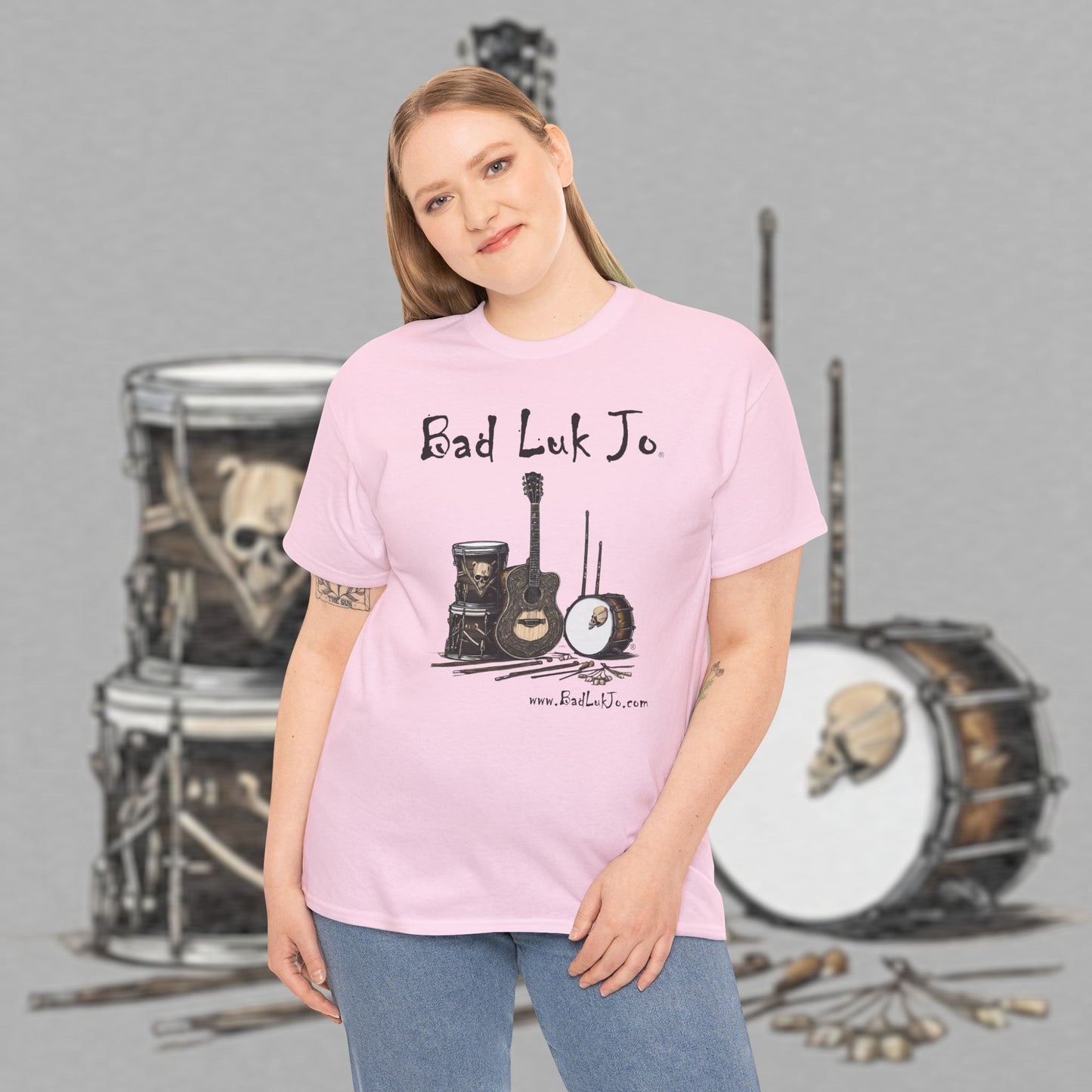 Bad Luk Jo Unisex Heavy Cotton Tee - Perfect Gift for Music Lovers - FREE ECONOMY SHIPPING