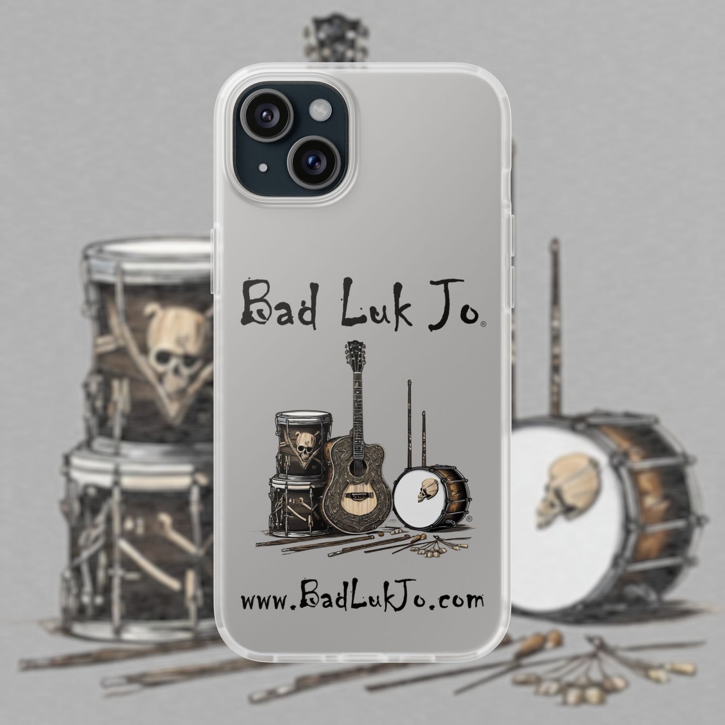 Bad Luk Jo iPhone Flexi Case - Perfect for Music Lovers! - FREE ECONOMY SHIPPING
