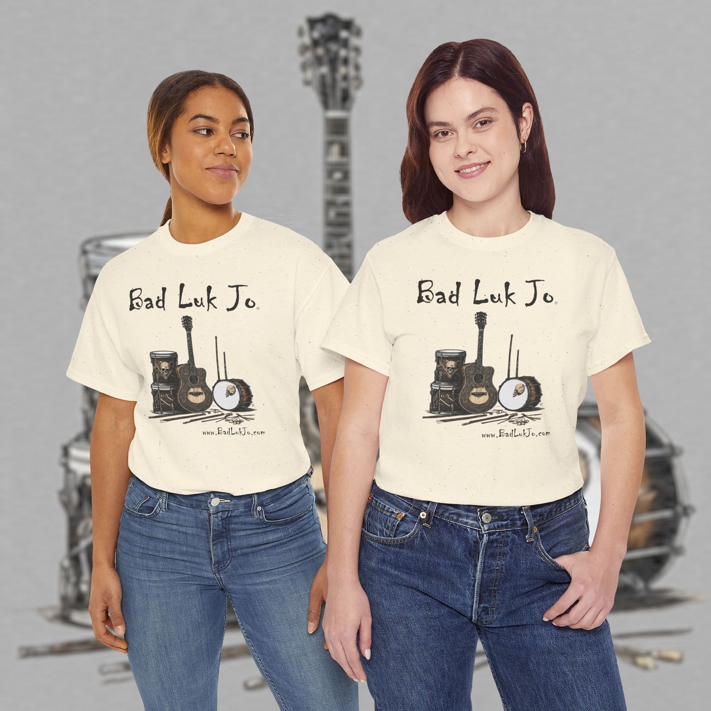 Bad Luk Jo Unisex Heavy Cotton Tee - Perfect Gift for Music Lovers - FREE ECONOMY SHIPPING