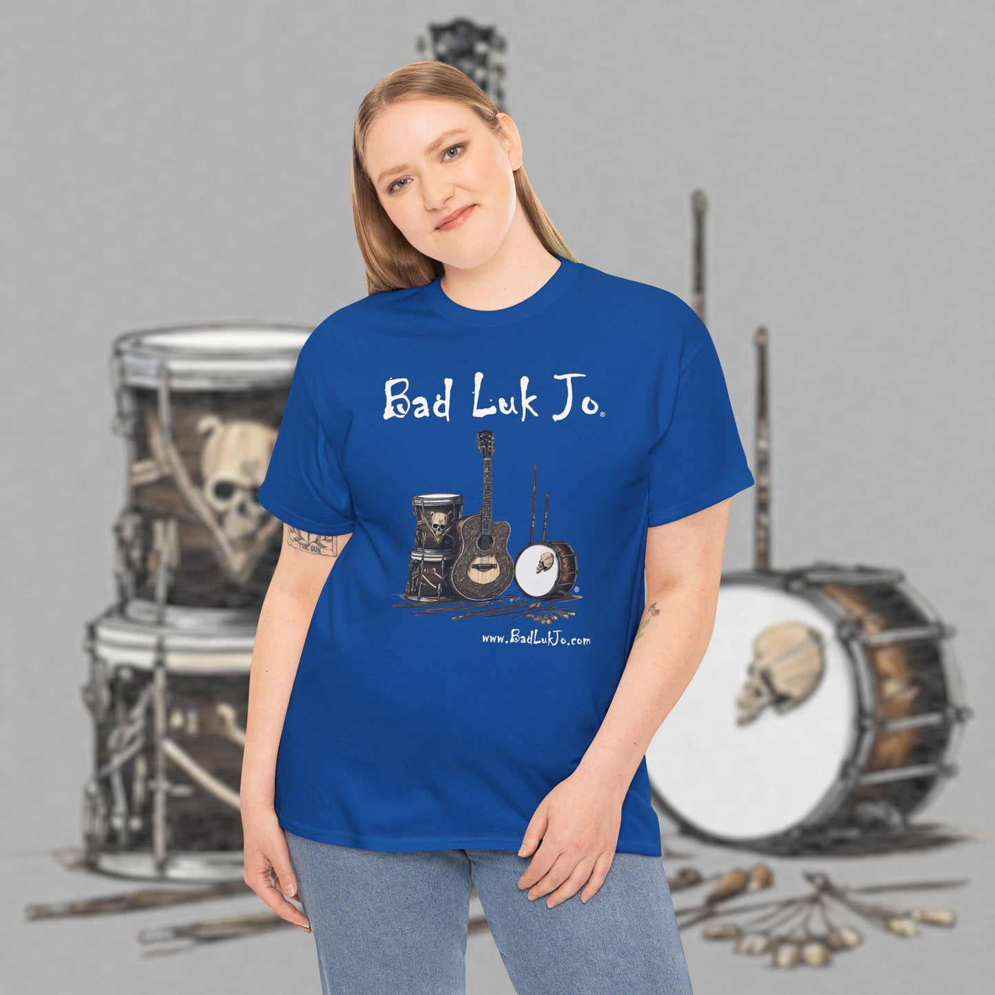 Bad Luk Jo Unisex Heavy Cotton Tee - Perfect Gift for Music Lovers - FREE ECONOMY SHIPPING