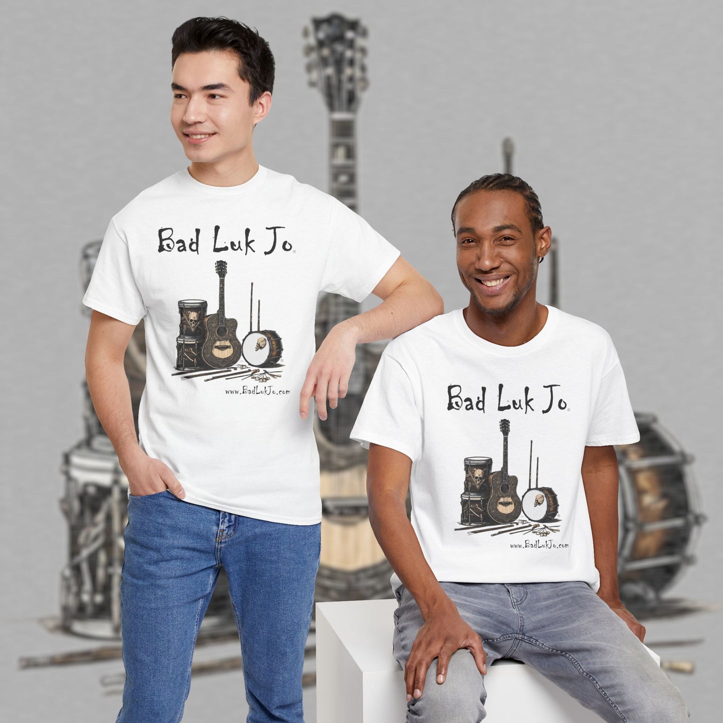 Bad Luk Jo Unisex Heavy Cotton Tee - Perfect Gift for Music Lovers - FREE ECONOMY SHIPPING
