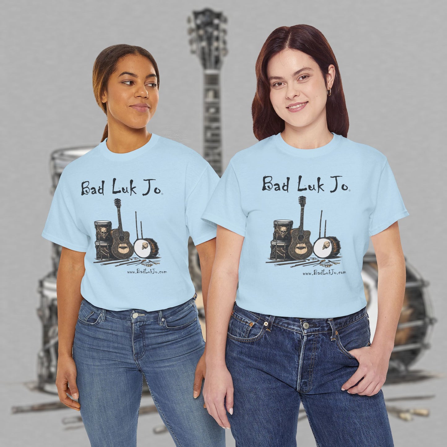Bad Luk Jo Unisex Heavy Cotton Tee - Perfect Gift for Music Lovers - FREE ECONOMY SHIPPING