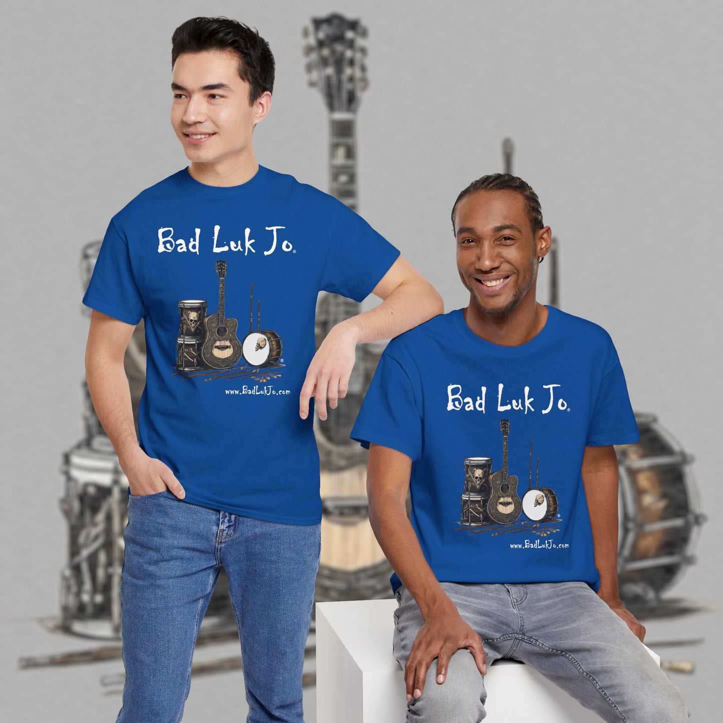 Bad Luk Jo Unisex Heavy Cotton Tee - Perfect Gift for Music Lovers - FREE ECONOMY SHIPPING