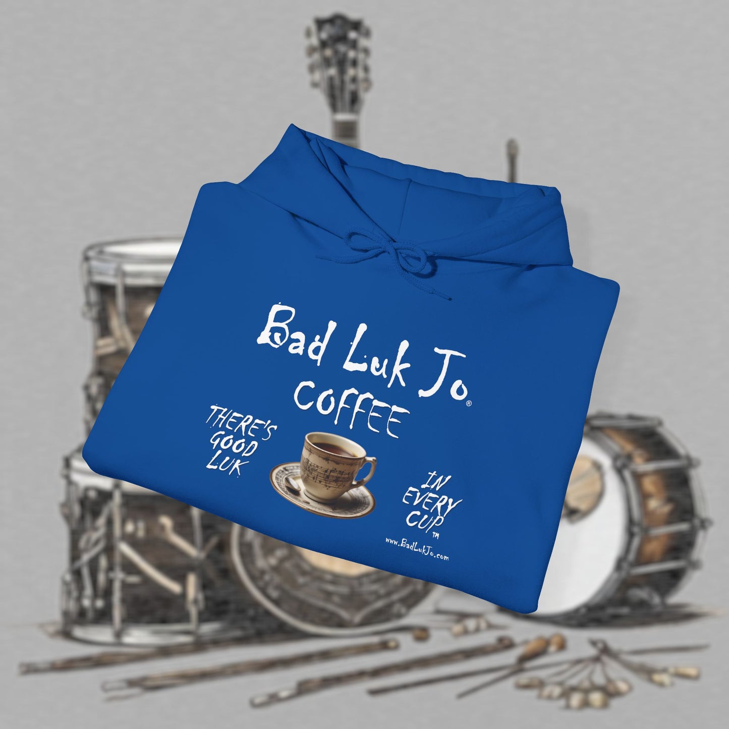 Bad Luk Jo Coffee Hoodie — Coffee Cup Sweatshirt - FREE ECONOMY SHIPPING