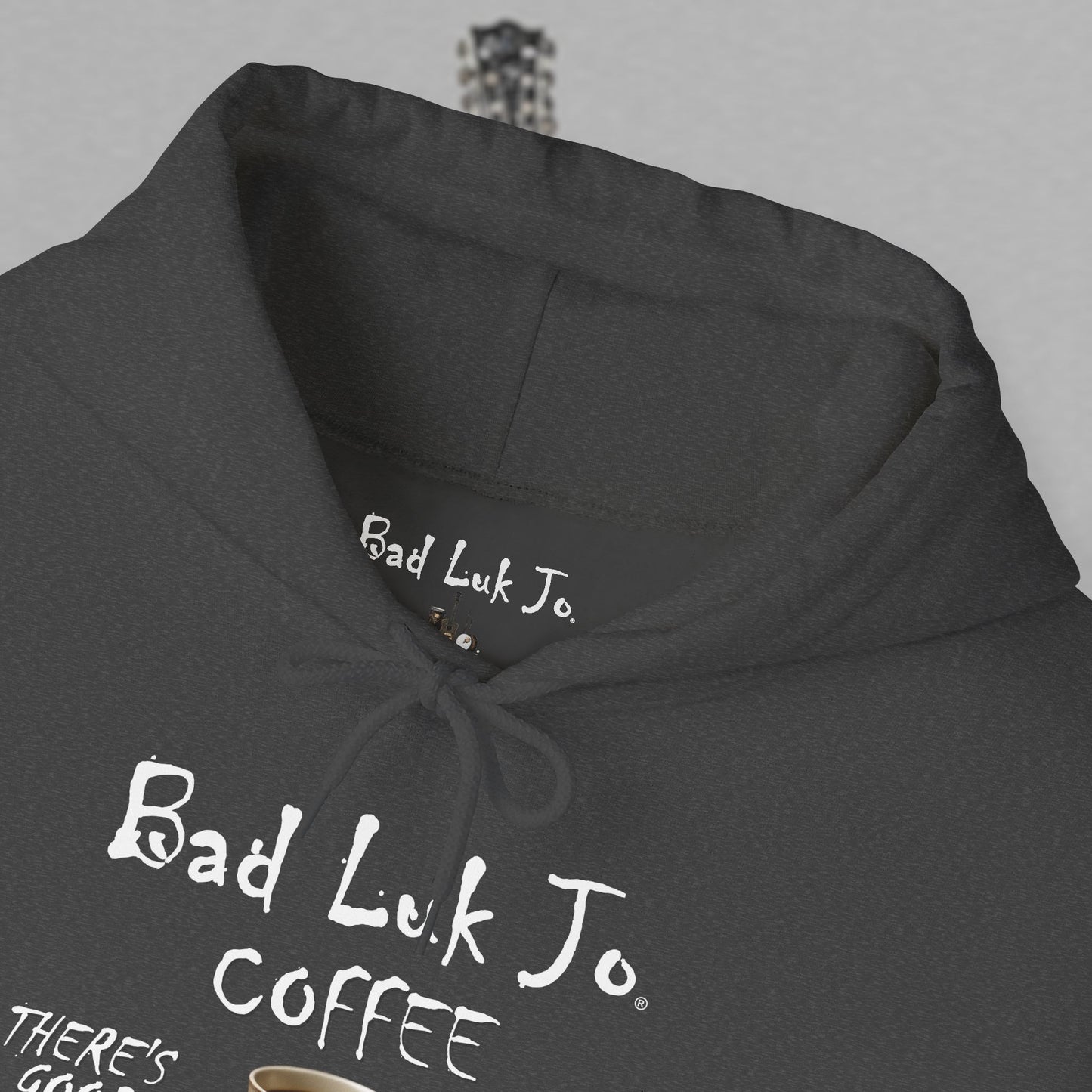 Bad Luk Jo Coffee Hoodie — Coffee Cup Sweatshirt - FREE ECONOMY SHIPPING