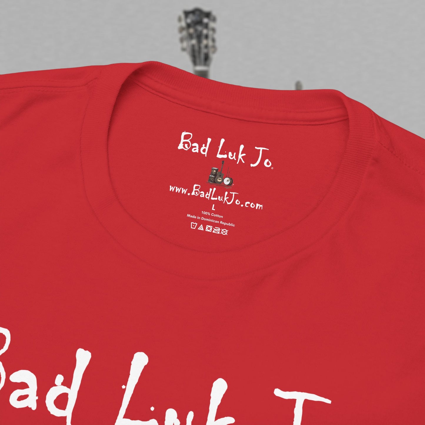 Bad Luk Jo Unisex Heavy Cotton Tee - "There's Good Luk in Every Cup" - Perfect Gift for Coffee Lovers - FREE ECONOMY SHIPPING