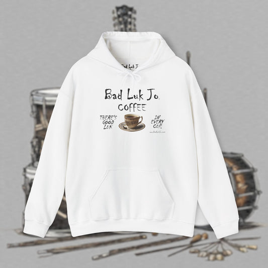 Bad Luk Jo Coffee Hoodie — Coffee Cup Sweatshirt - FREE ECONOMY SHIPPING