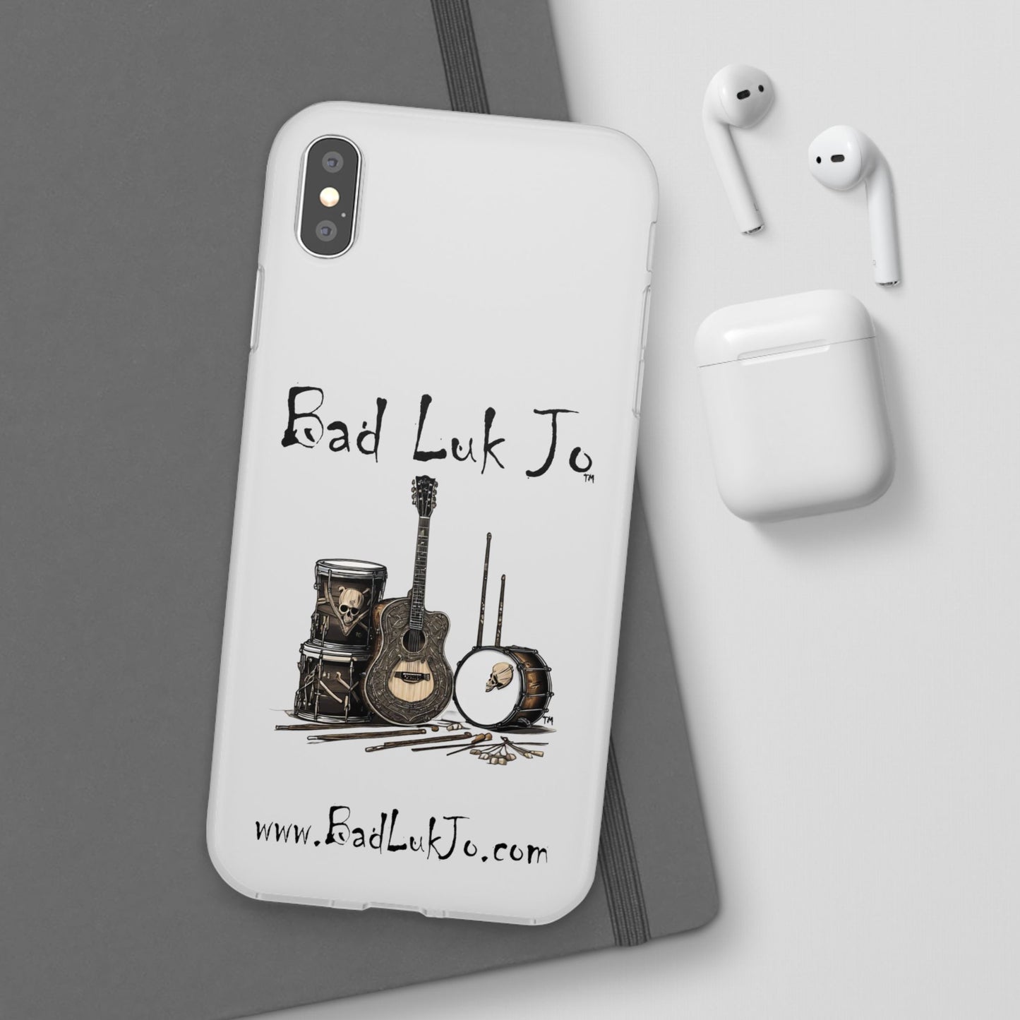 Bad Luk Jo iPhone Flexi Case - Perfect for Music Lovers! - FREE ECONOMY SHIPPING