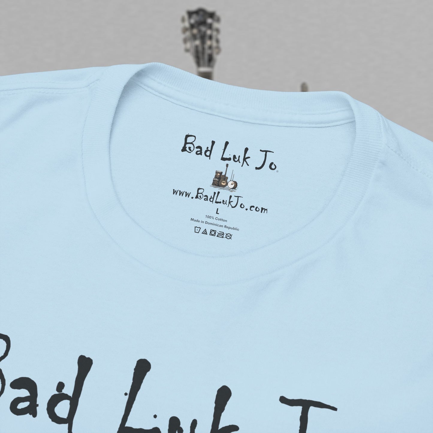 Bad Luk Jo Unisex Heavy Cotton Tee - "There's Good Luk in Every Cup" - Perfect Gift for Coffee Lovers - FREE ECONOMY SHIPPING