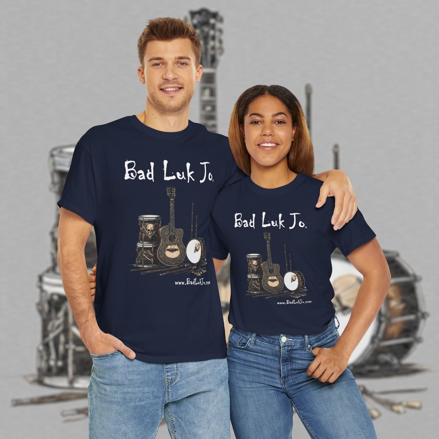 Bad Luk Jo Unisex Heavy Cotton Tee - Perfect Gift for Music Lovers - FREE ECONOMY SHIPPING