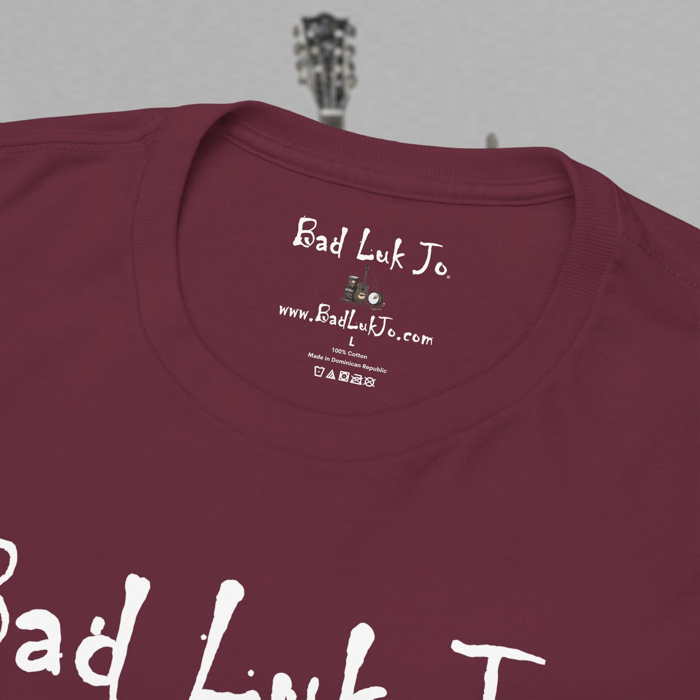 Bad Luk Jo Unisex Heavy Cotton Tee - "There's Good Luk in Every Cup" - Perfect Gift for Coffee Lovers - FREE ECONOMY SHIPPING