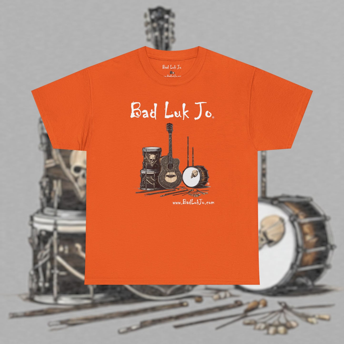 Bad Luk Jo Unisex Heavy Cotton Tee - Perfect Gift for Music Lovers - FREE ECONOMY SHIPPING