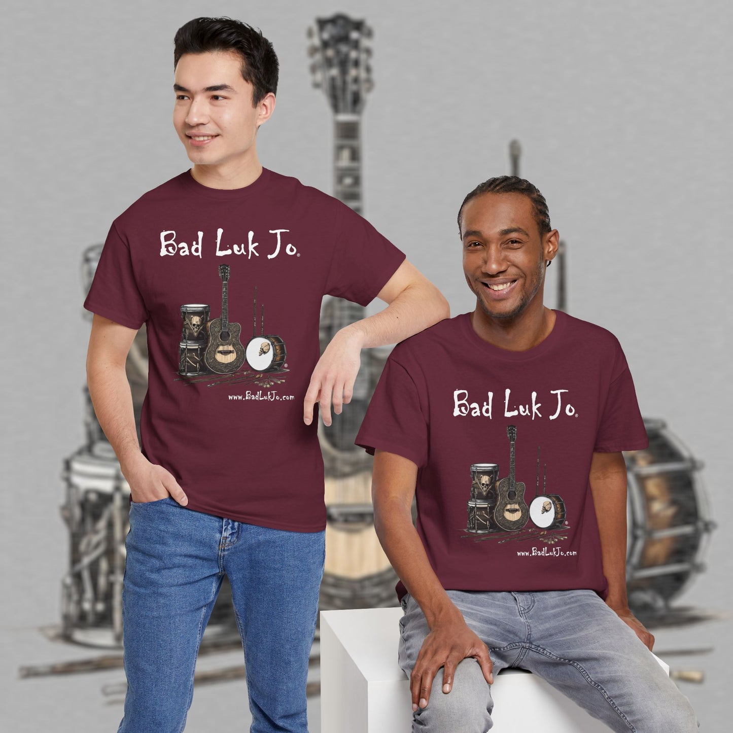 Bad Luk Jo Unisex Heavy Cotton Tee - Perfect Gift for Music Lovers - FREE ECONOMY SHIPPING