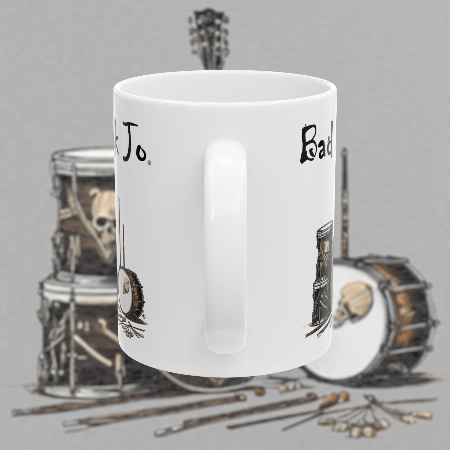 Bad Luk Jo - Unique Ceramic Coffee Mug - Perfect Gift for Fans and Coffee Lovers - 11oz. or 15oz. - FREE ECONOMY SHIPPING