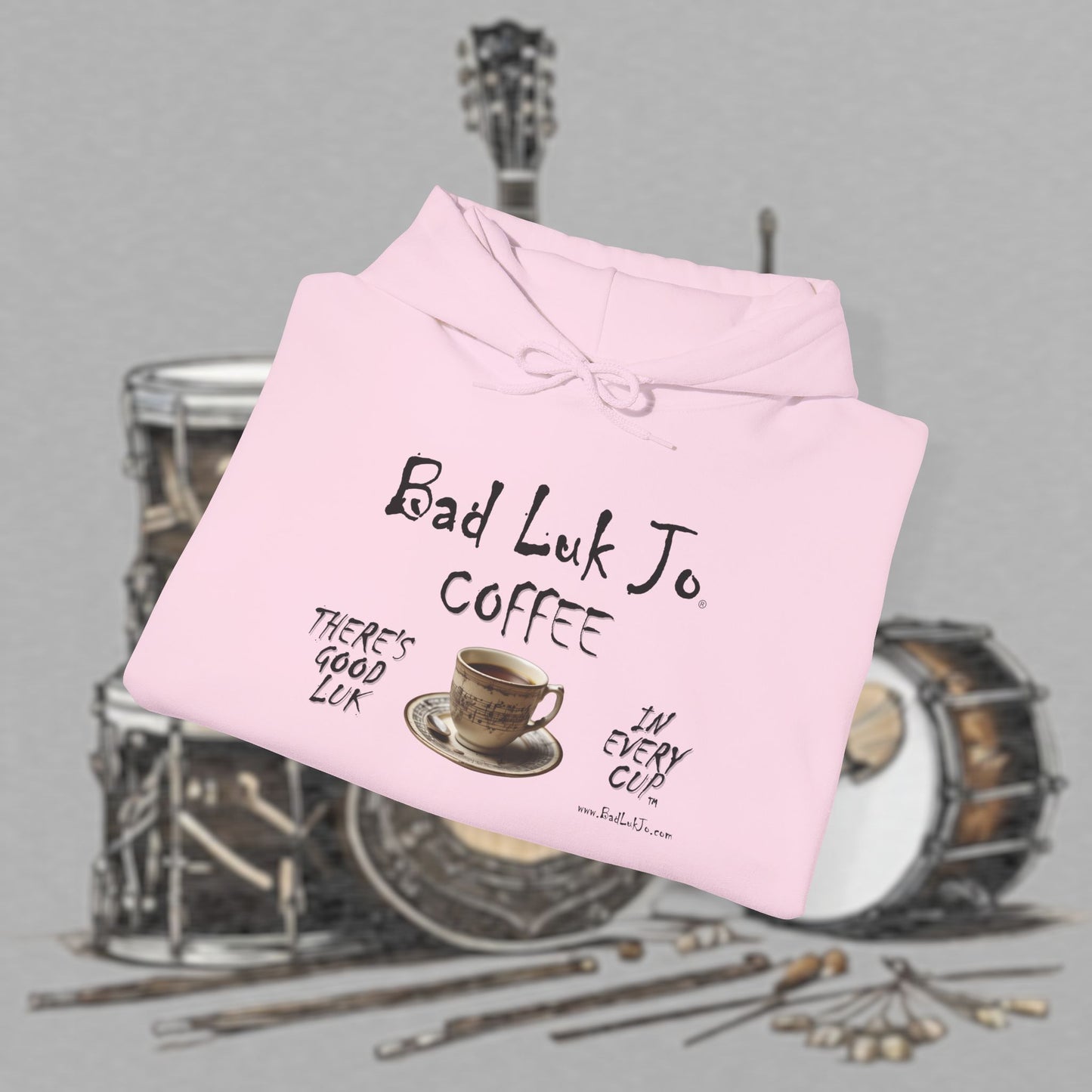 Bad Luk Jo Coffee Hoodie — Coffee Cup Sweatshirt - FREE ECONOMY SHIPPING