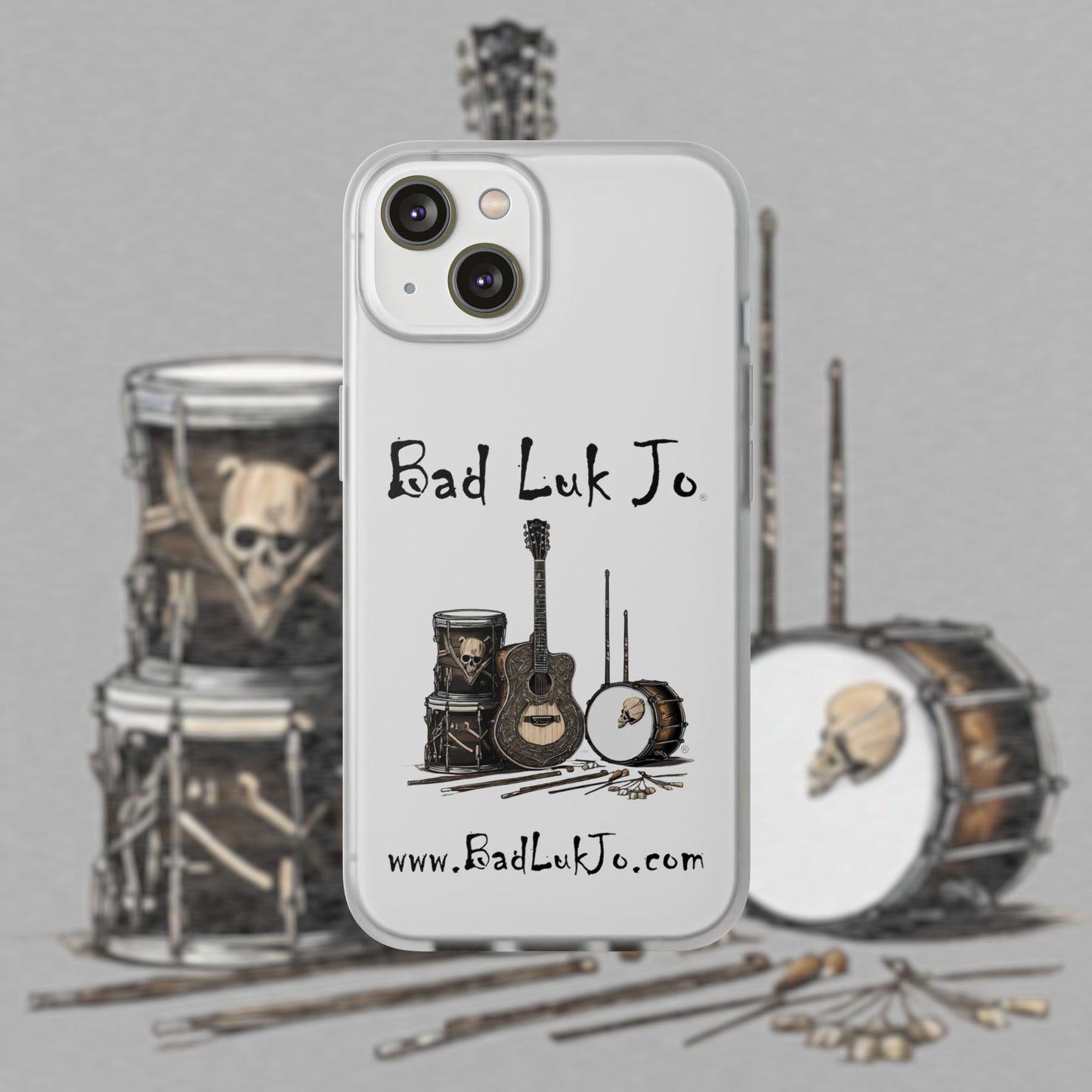 Bad Luk Jo iPhone Flexi Case - Perfect for Music Lovers! - FREE ECONOMY SHIPPING