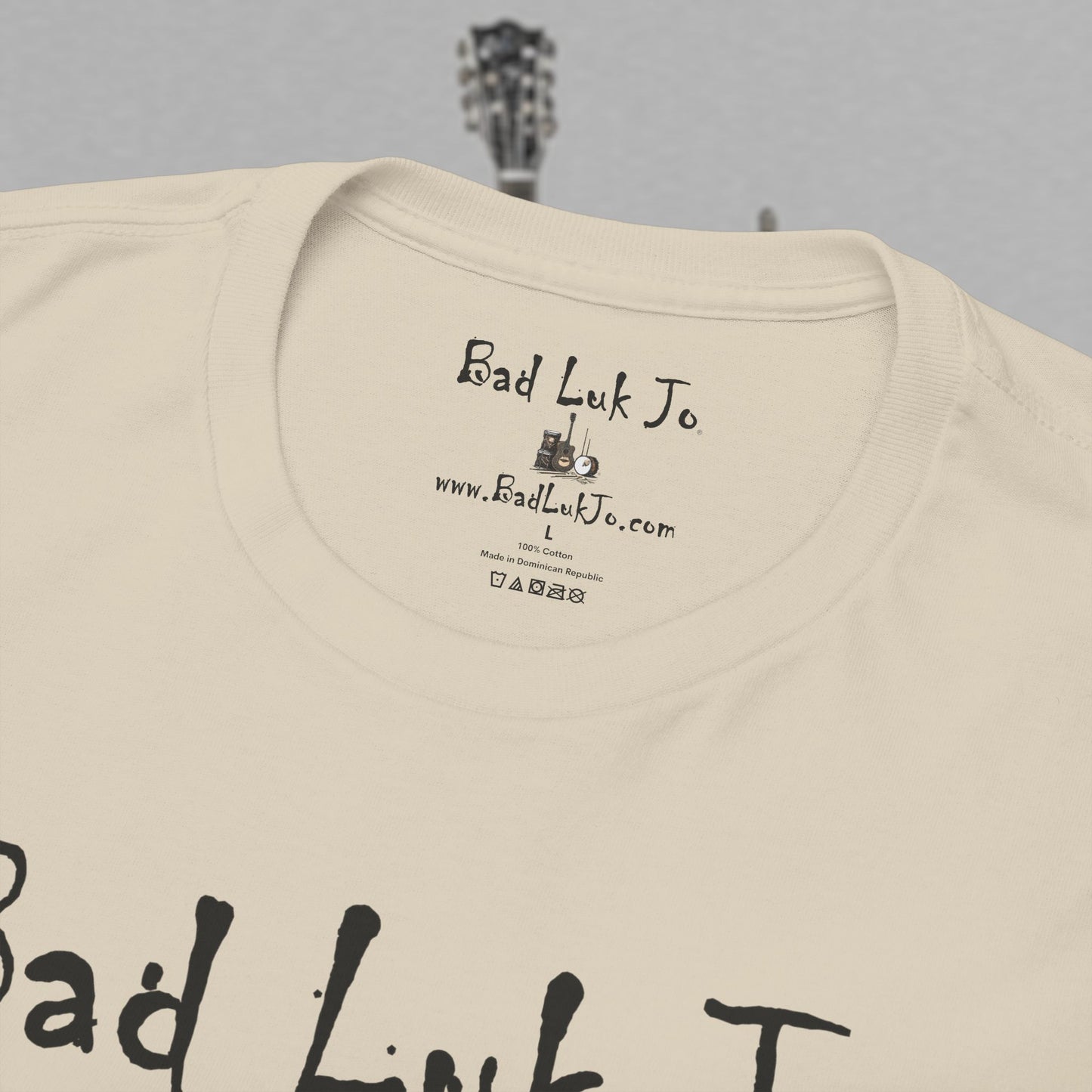 Bad Luk Jo Unisex Heavy Cotton Tee - "There's Good Luk in Every Cup" - Perfect Gift for Coffee Lovers - FREE ECONOMY SHIPPING