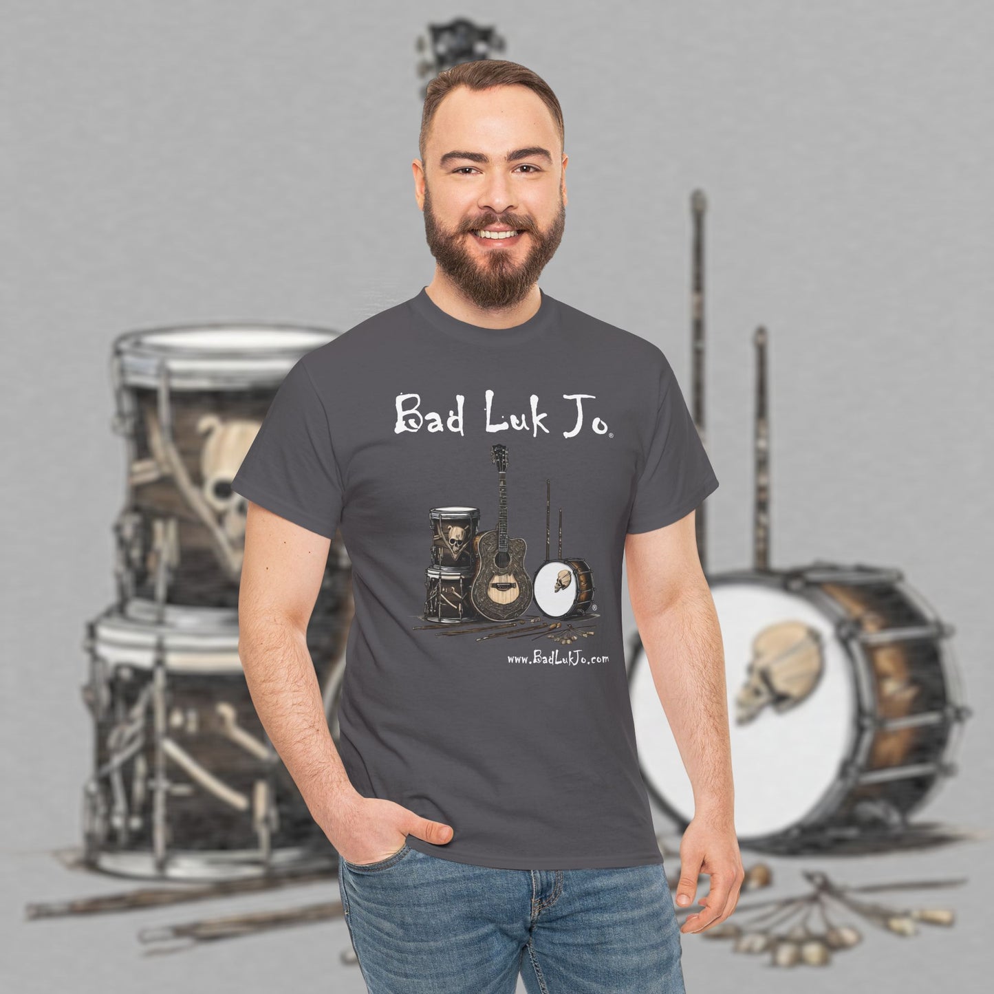Bad Luk Jo Unisex Heavy Cotton Tee - Perfect Gift for Music Lovers - FREE ECONOMY SHIPPING