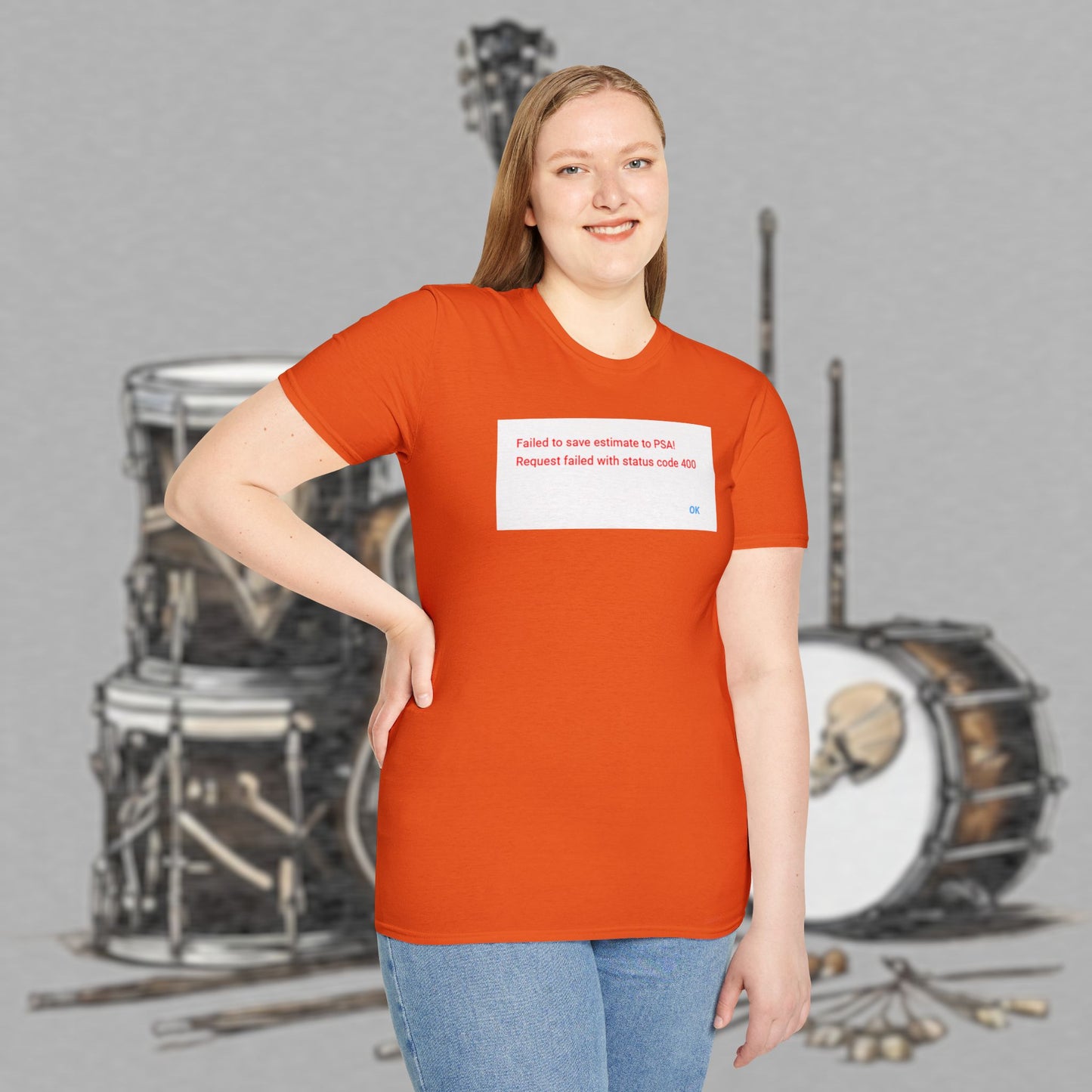 Bad Luk Jo "Request Failed 400 Error" Unisex Softstyle T-Shirt - FREE ECONOMY SHIPPING