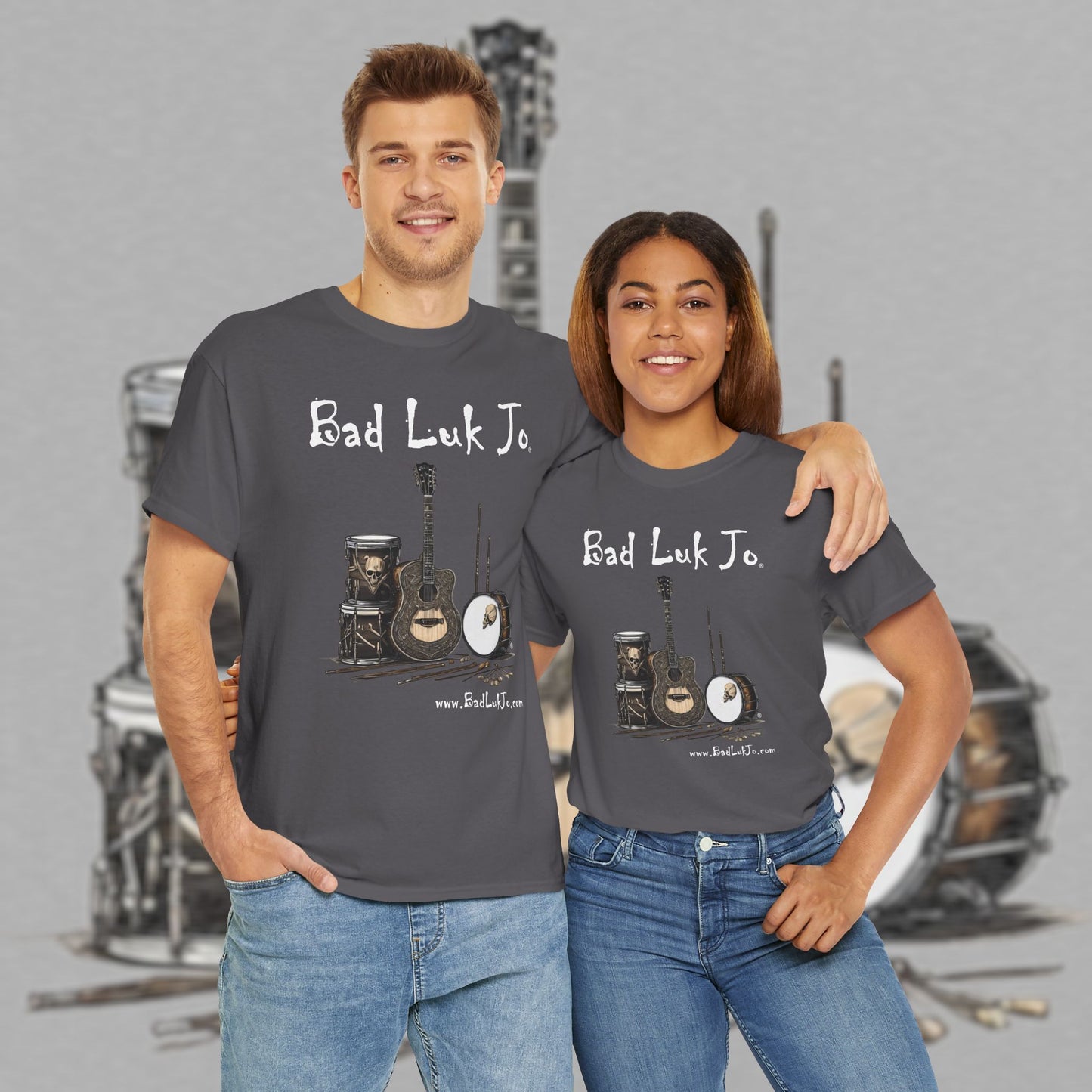 Bad Luk Jo Unisex Heavy Cotton Tee - Perfect Gift for Music Lovers - FREE ECONOMY SHIPPING