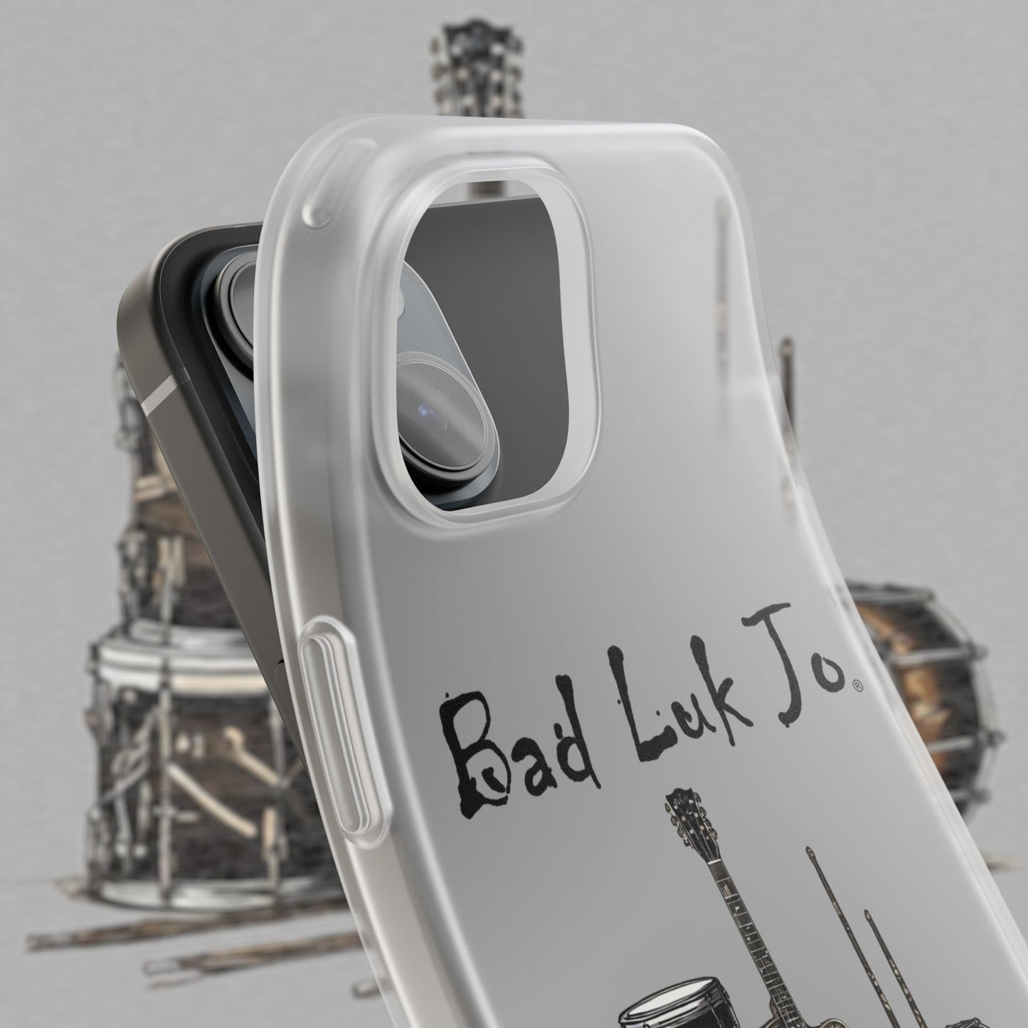 Bad Luk Jo iPhone Flexi Case - Perfect for Music Lovers! - FREE ECONOMY SHIPPING