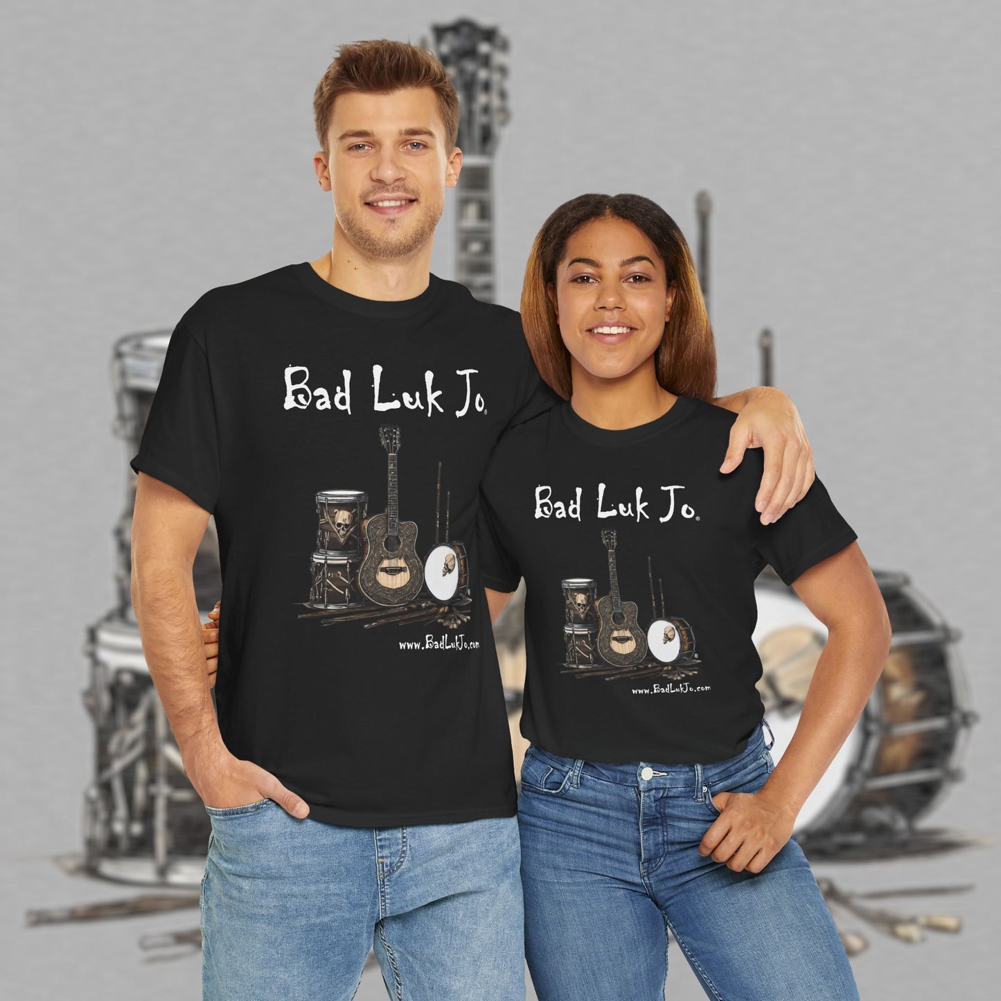 Bad Luk Jo Unisex Heavy Cotton Tee - Perfect Gift for Music Lovers - FREE ECONOMY SHIPPING