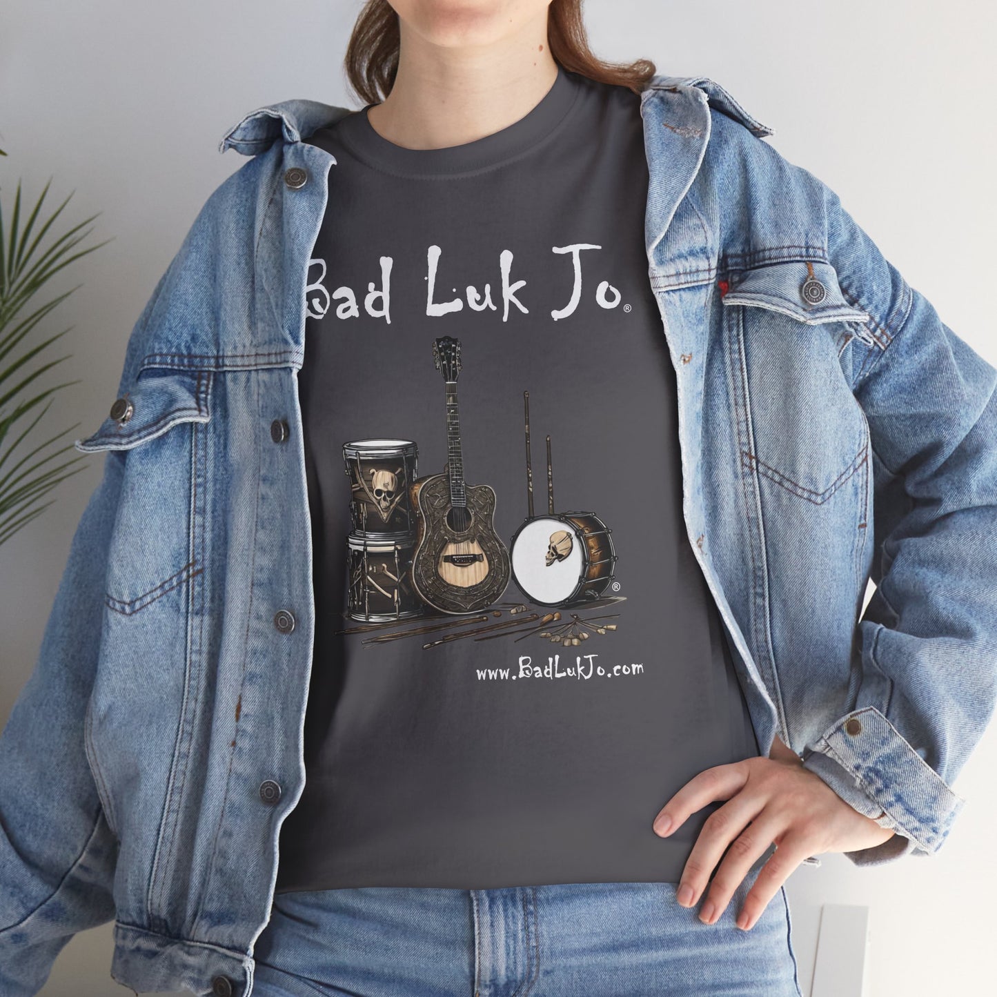 Bad Luk Jo Unisex Heavy Cotton Tee - Perfect Gift for Music Lovers - FREE ECONOMY SHIPPING