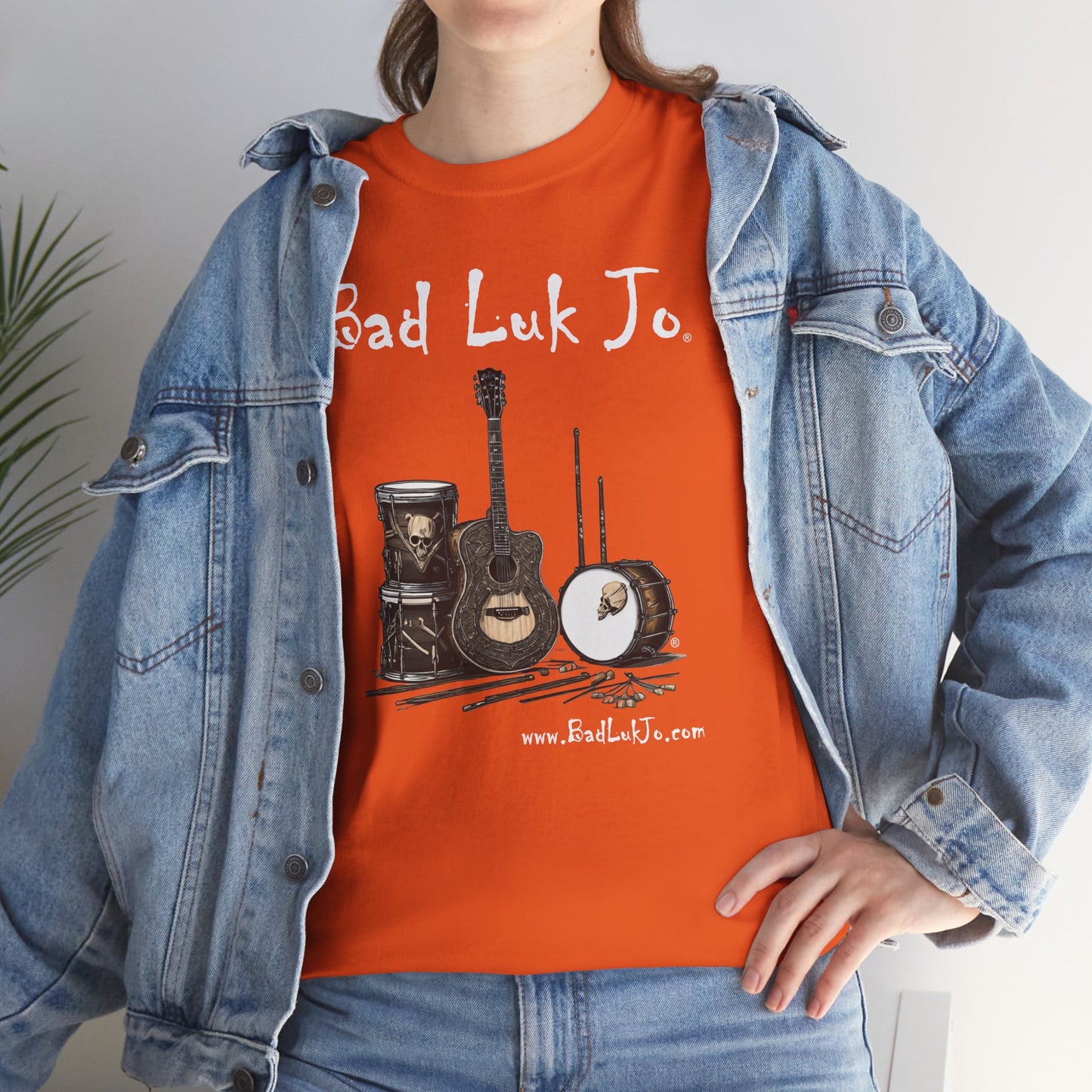 Bad Luk Jo Unisex Heavy Cotton Tee - Perfect Gift for Music Lovers - FREE ECONOMY SHIPPING