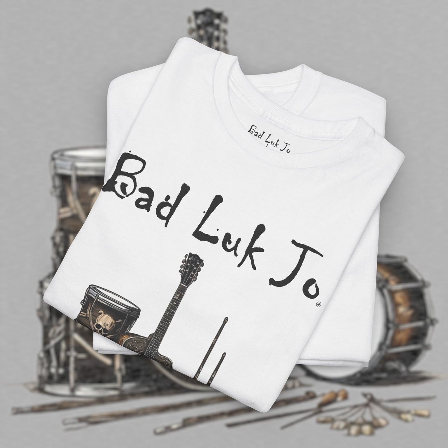 Bad Luk Jo Unisex Heavy Cotton Tee - Perfect Gift for Music Lovers - FREE ECONOMY SHIPPING