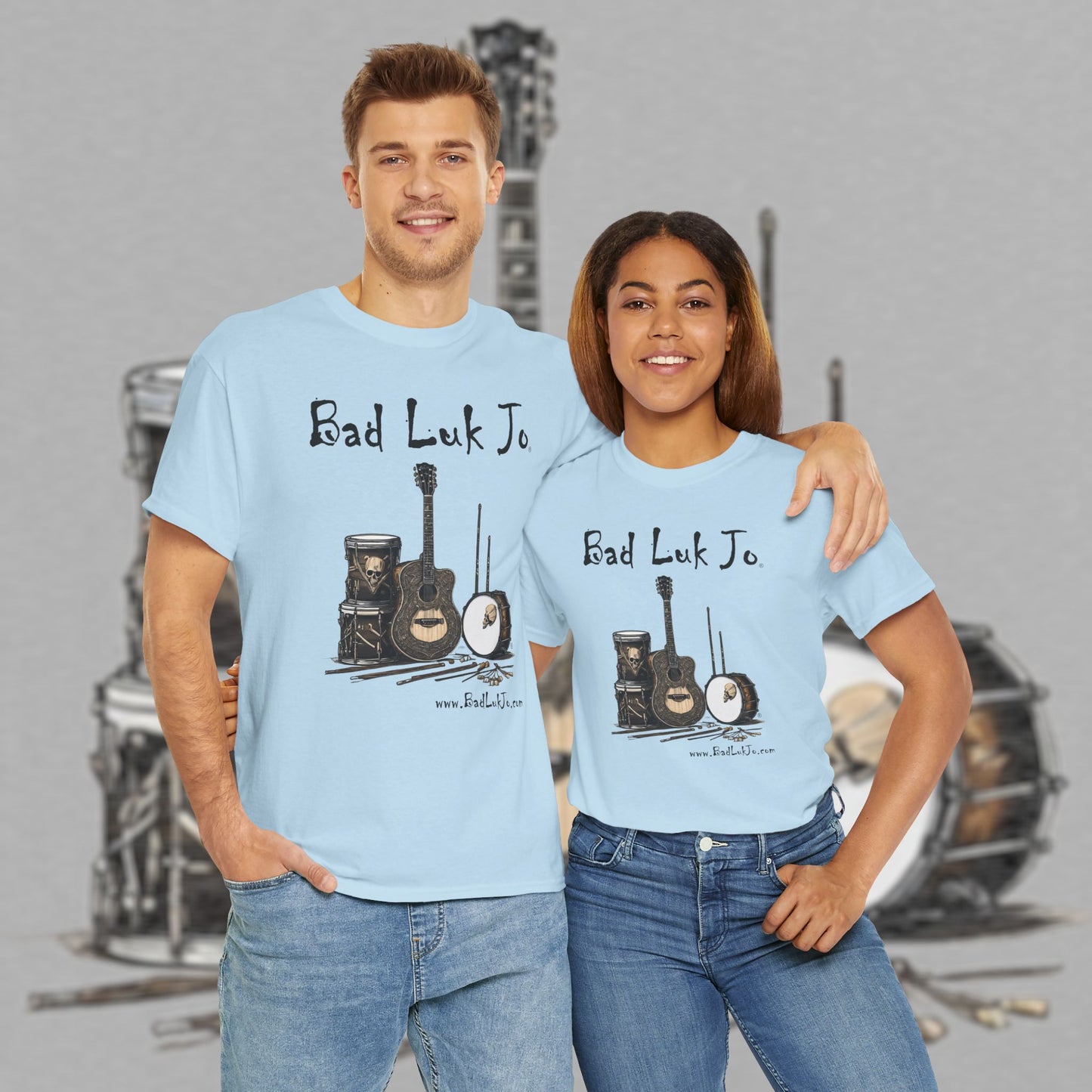 Bad Luk Jo Unisex Heavy Cotton Tee - Perfect Gift for Music Lovers - FREE ECONOMY SHIPPING