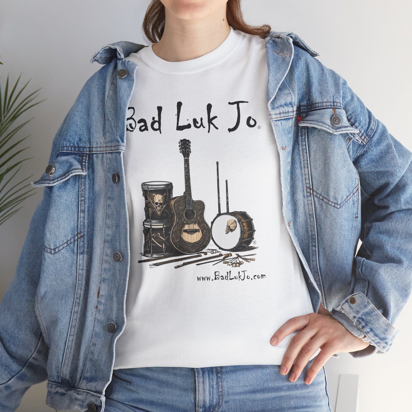 Bad Luk Jo Unisex Heavy Cotton Tee - Perfect Gift for Music Lovers - FREE ECONOMY SHIPPING