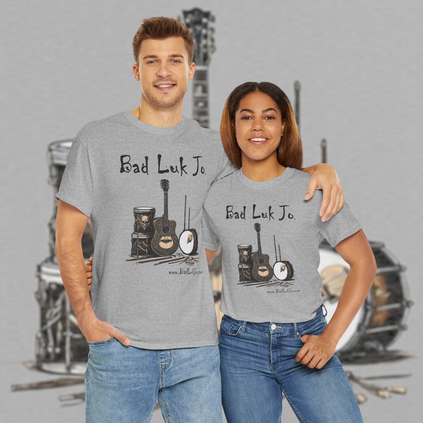 Bad Luk Jo Unisex Heavy Cotton Tee - Perfect Gift for Music Lovers - FREE ECONOMY SHIPPING