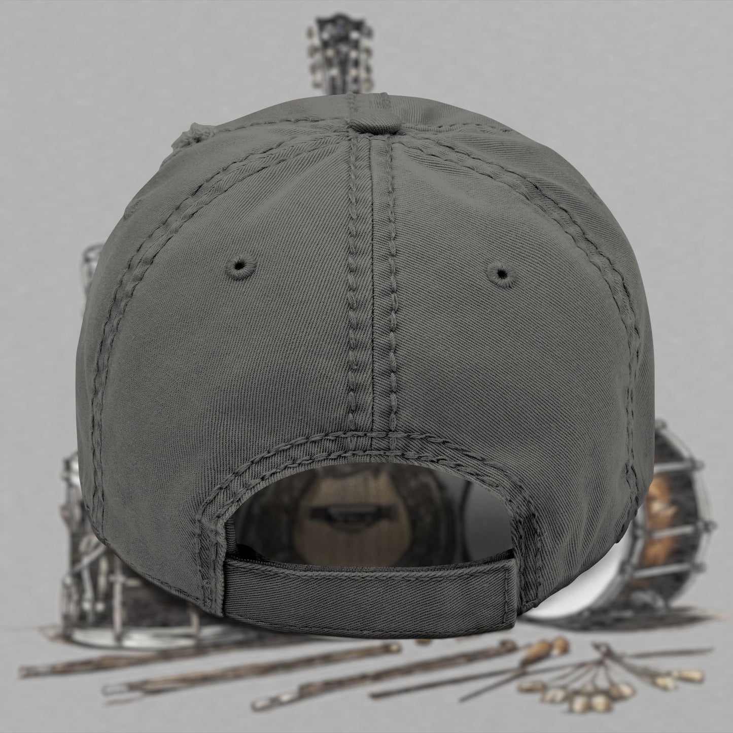 Bad Luk Jo Embroidered Distressed Hat / Cap - FREE ECONOMY SHIPPING