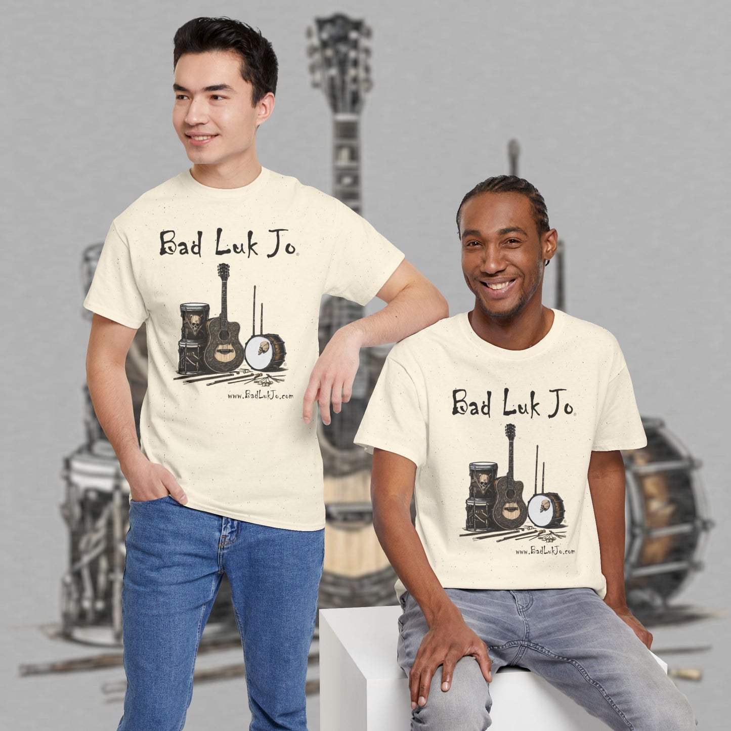 Bad Luk Jo Unisex Heavy Cotton Tee - Perfect Gift for Music Lovers - FREE ECONOMY SHIPPING