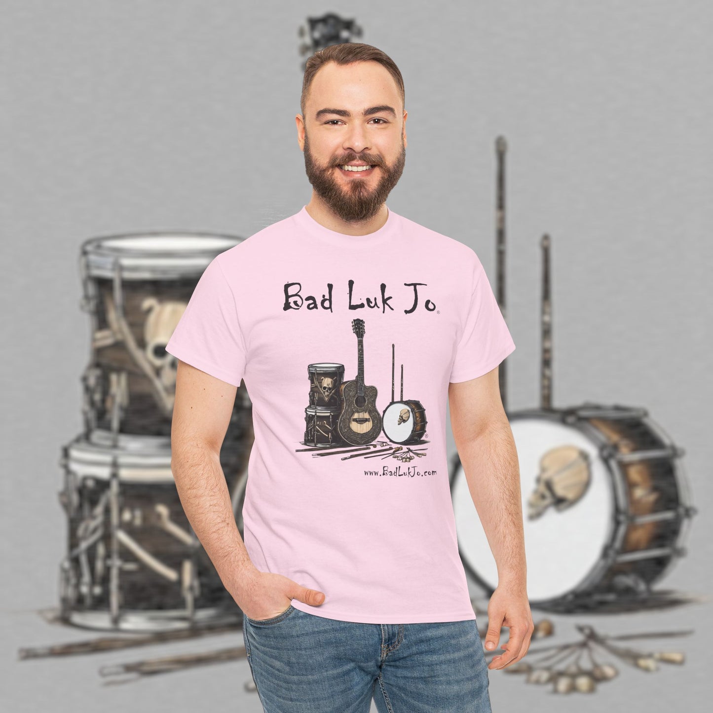 Bad Luk Jo Unisex Heavy Cotton Tee - Perfect Gift for Music Lovers - FREE ECONOMY SHIPPING