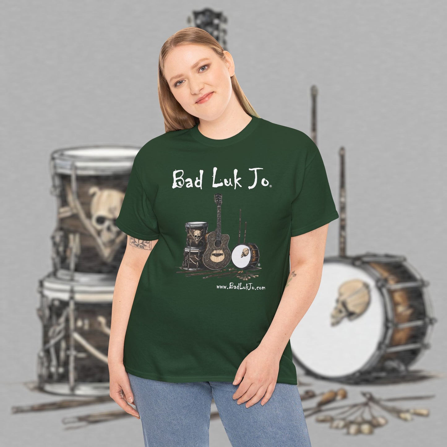 Bad Luk Jo Unisex Heavy Cotton Tee - Perfect Gift for Music Lovers - FREE ECONOMY SHIPPING