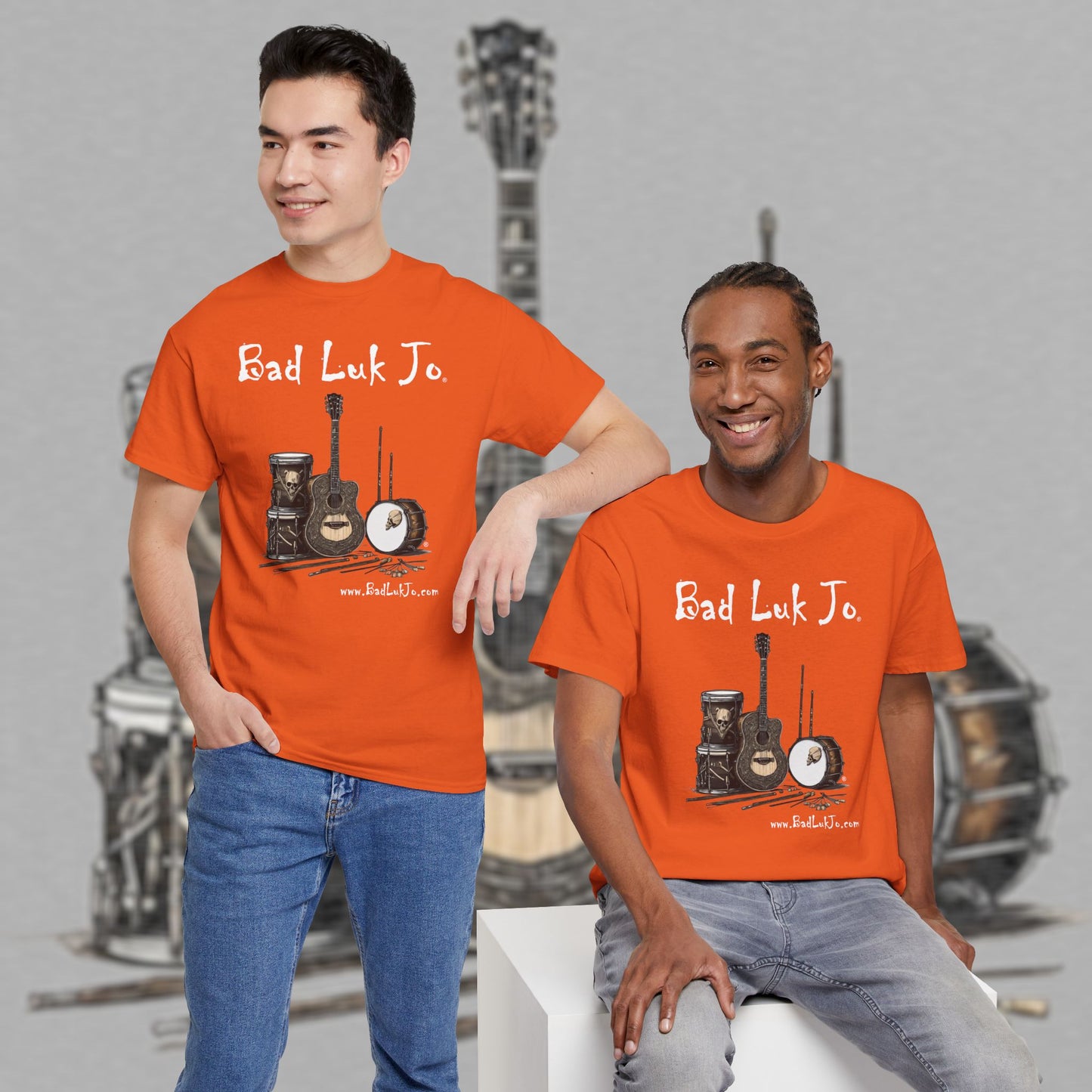 Bad Luk Jo Unisex Heavy Cotton Tee - Perfect Gift for Music Lovers - FREE ECONOMY SHIPPING