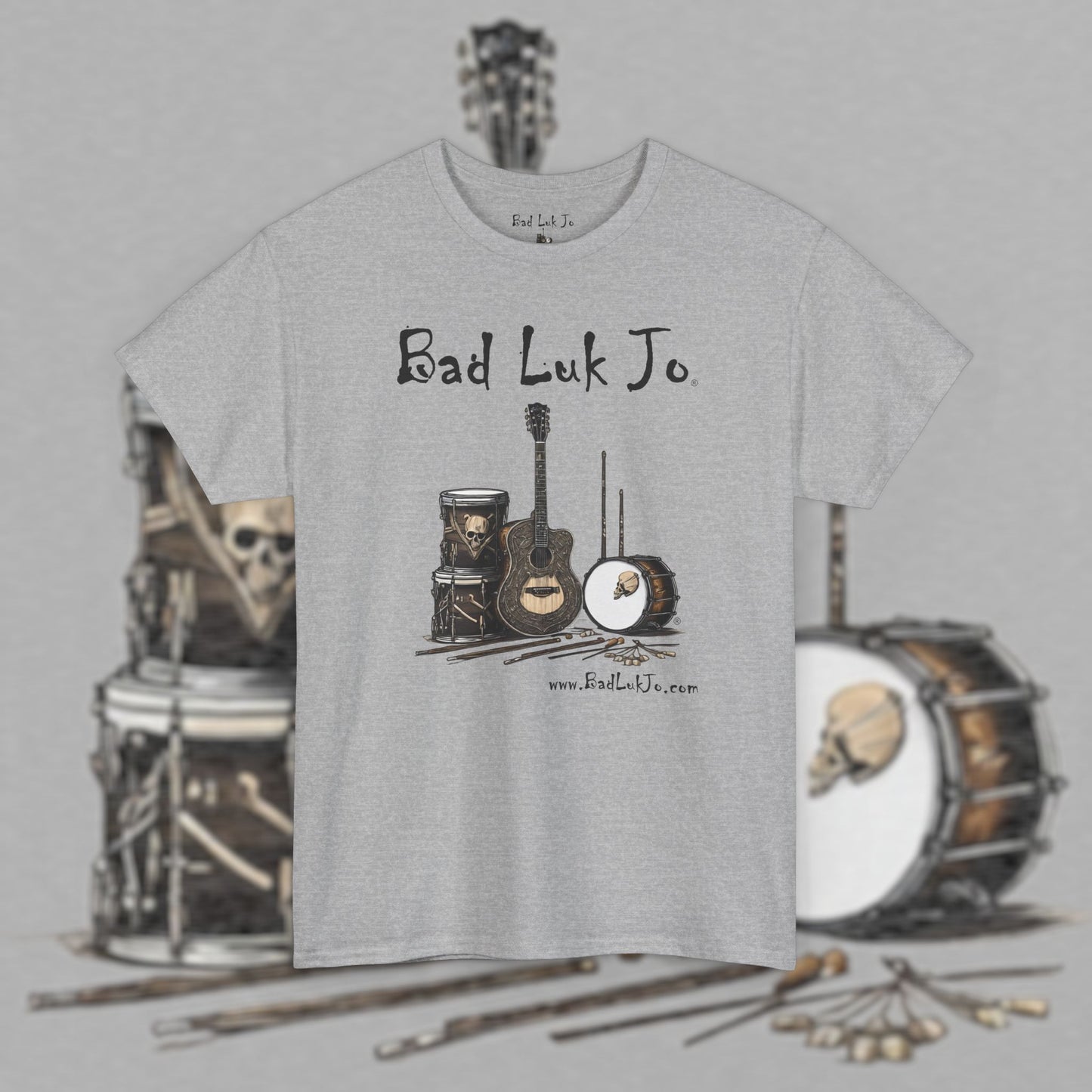 Bad Luk Jo Unisex Heavy Cotton Tee - Perfect Gift for Music Lovers - FREE ECONOMY SHIPPING