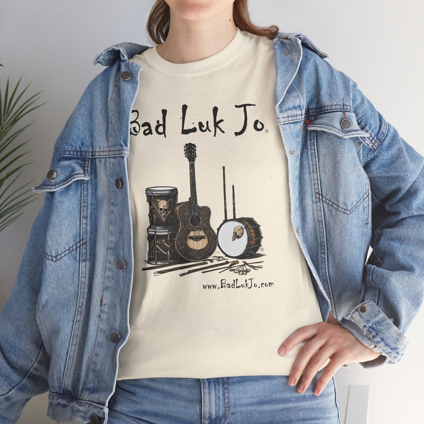 Bad Luk Jo Unisex Heavy Cotton Tee - Perfect Gift for Music Lovers - FREE ECONOMY SHIPPING