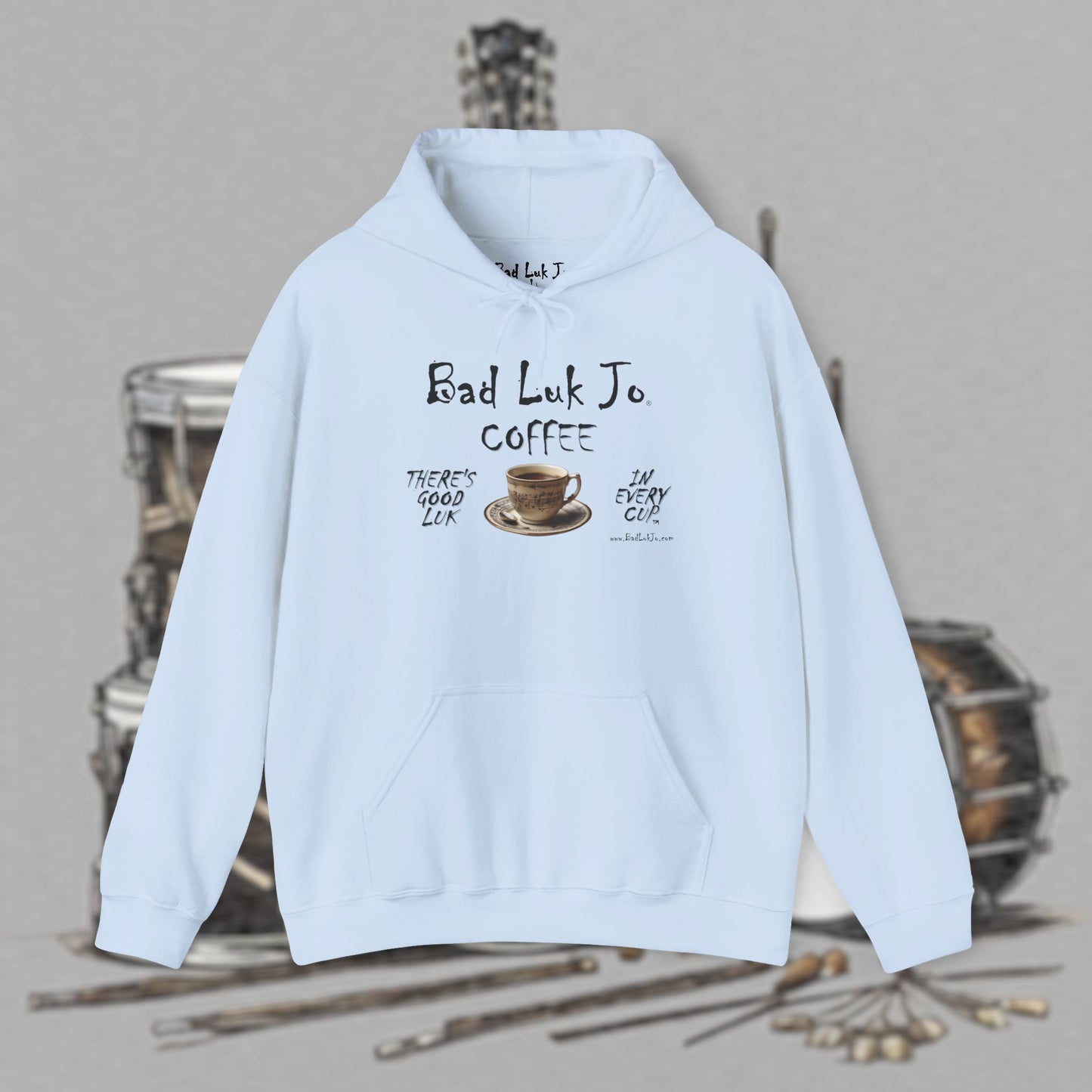 Bad Luk Jo Coffee Hoodie — Coffee Cup Sweatshirt - FREE ECONOMY SHIPPING