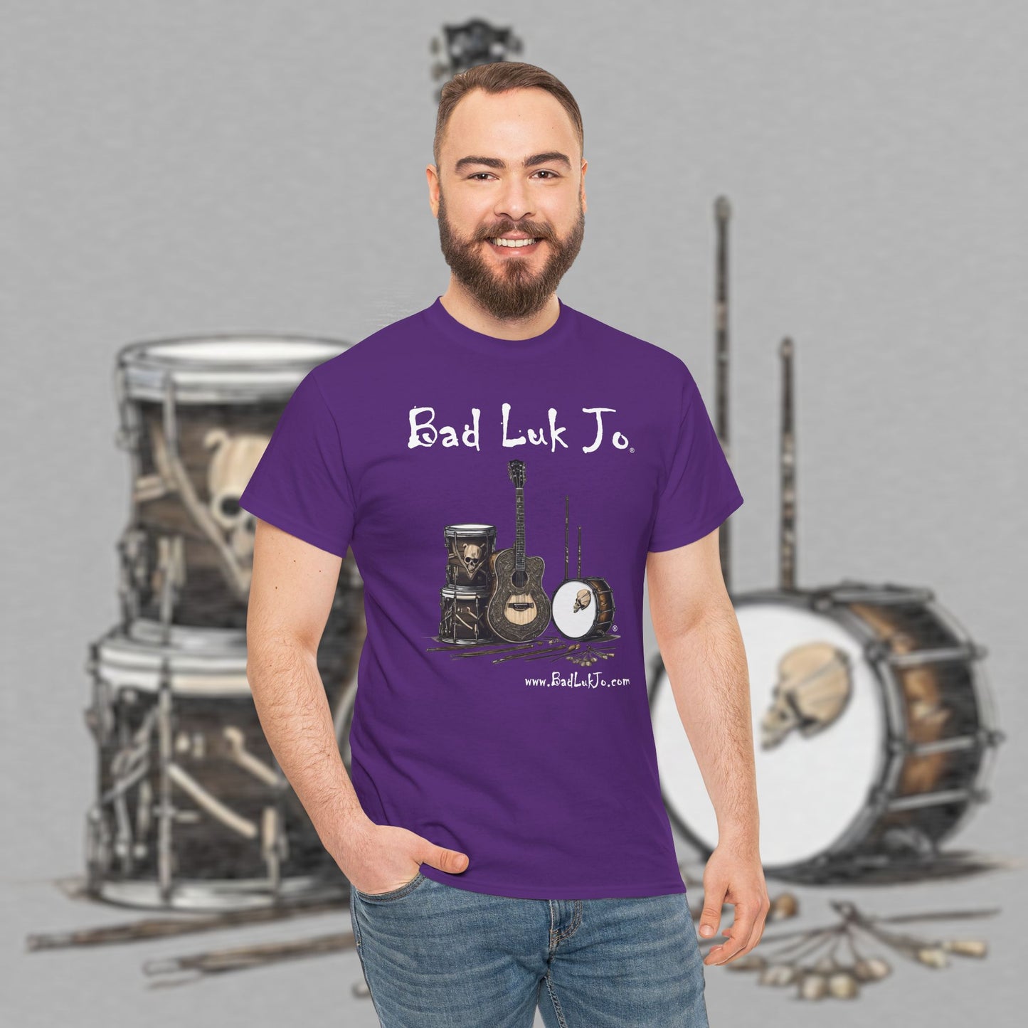 Bad Luk Jo Unisex Heavy Cotton Tee - Perfect Gift for Music Lovers - FREE ECONOMY SHIPPING