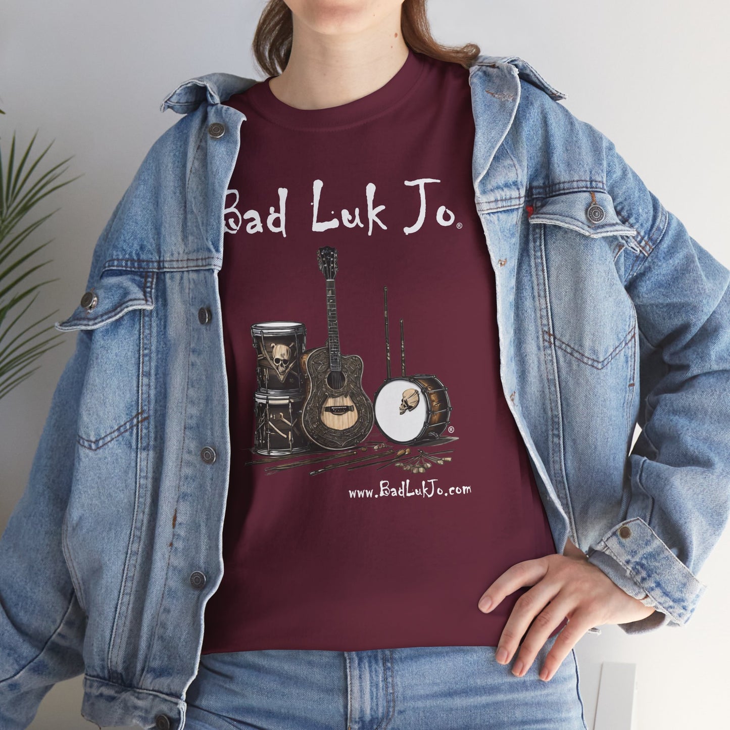 Bad Luk Jo Unisex Heavy Cotton Tee - Perfect Gift for Music Lovers - FREE ECONOMY SHIPPING