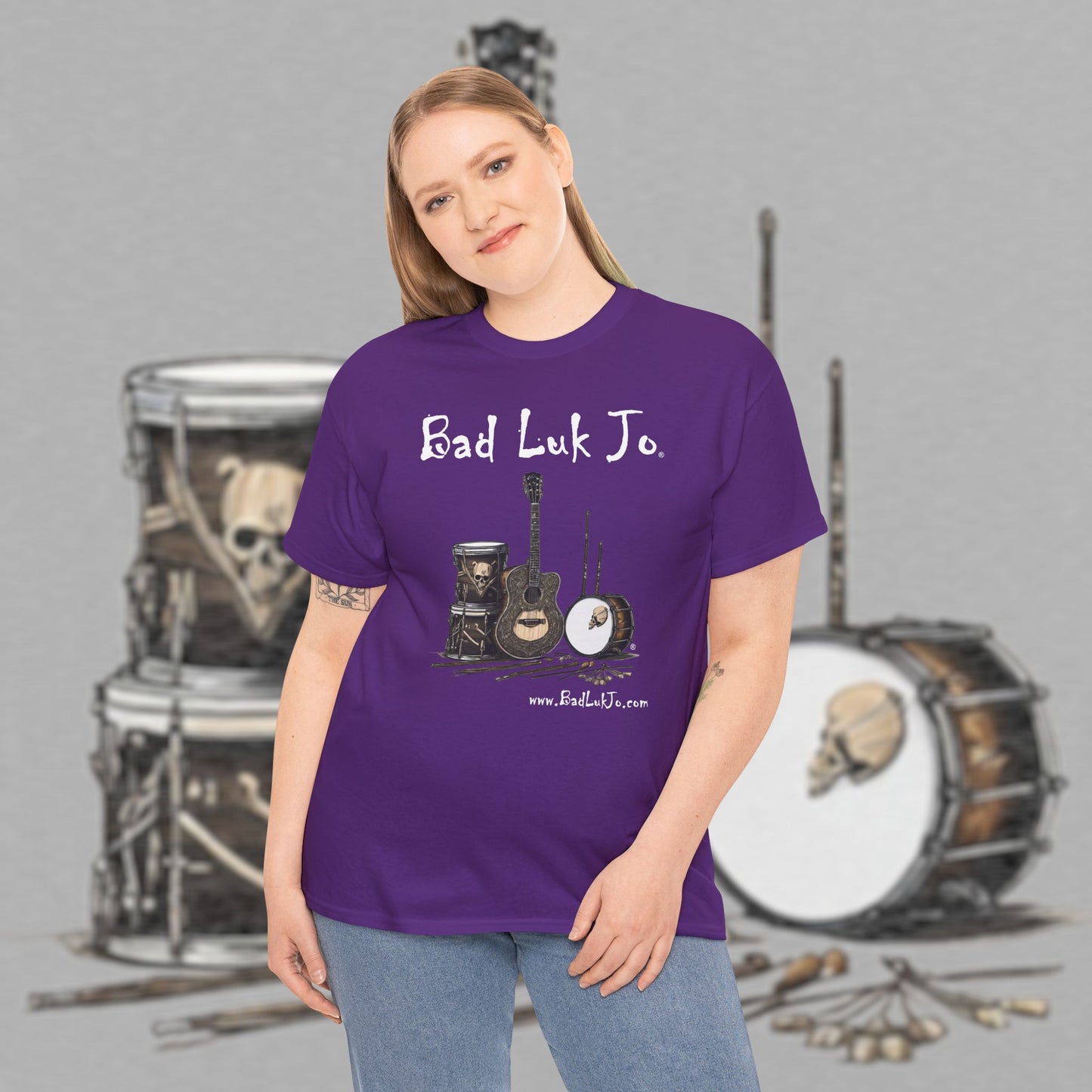 Bad Luk Jo Unisex Heavy Cotton Tee - Perfect Gift for Music Lovers - FREE ECONOMY SHIPPING