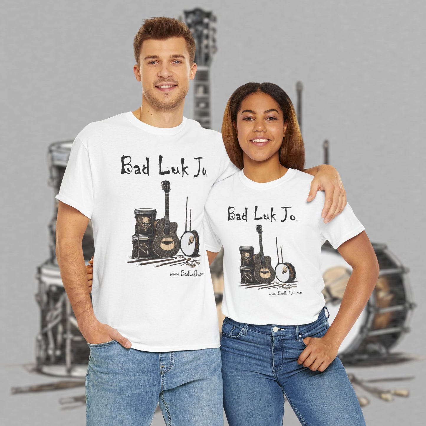 Bad Luk Jo Unisex Heavy Cotton Tee - Perfect Gift for Music Lovers - FREE ECONOMY SHIPPING