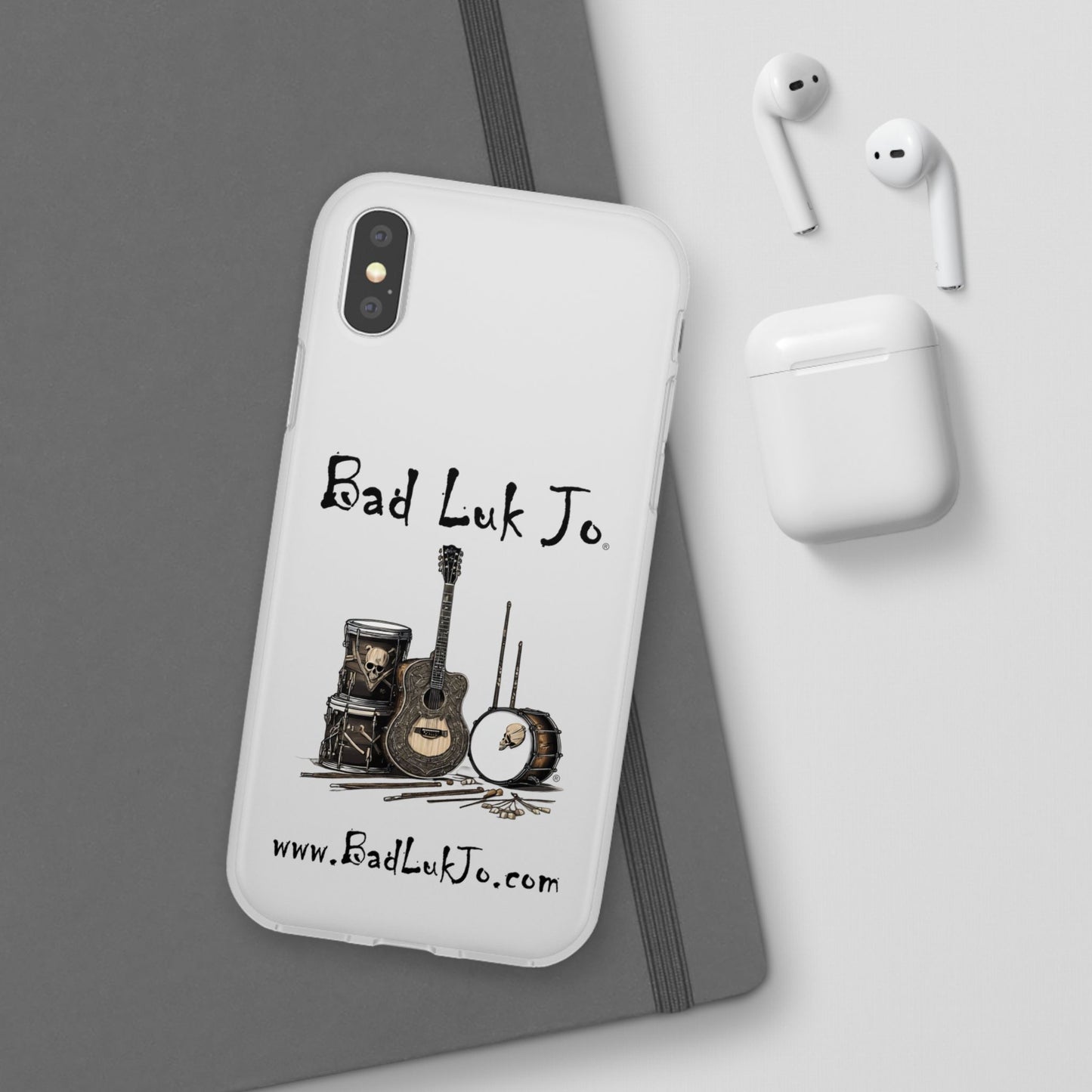 Bad Luk Jo iPhone Flexi Case - Perfect for Music Lovers! - FREE ECONOMY SHIPPING