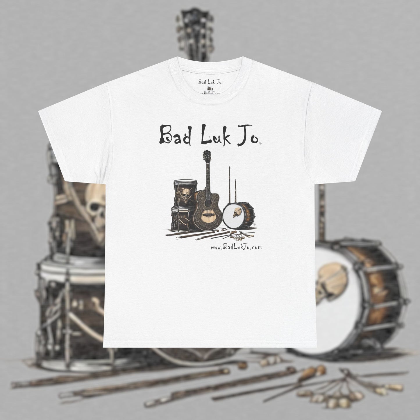 Bad Luk Jo Unisex Heavy Cotton Tee - Perfect Gift for Music Lovers - FREE ECONOMY SHIPPING
